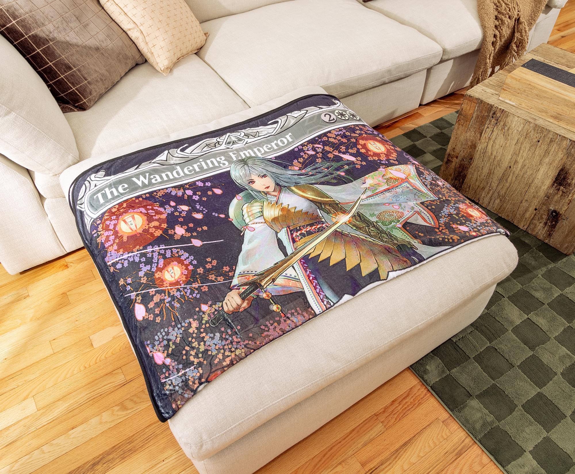 Magic: The Gathering The Wandering Emperor Fleece Throw Blanket | 45 x 60 Inches