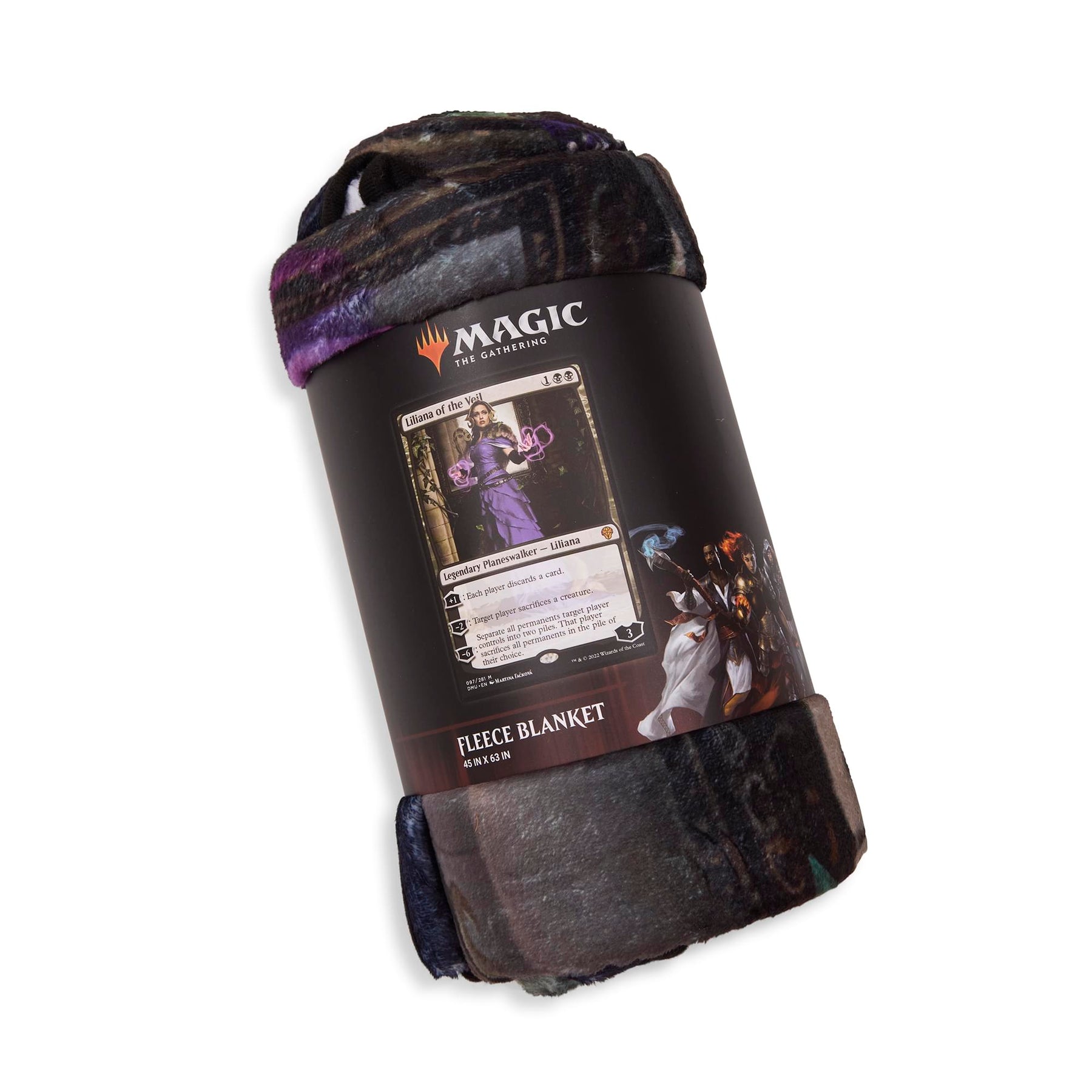 Magic: The Gathering Liliana Of Veil Card Fleece Throw Blanket | 45 x 60 Inches