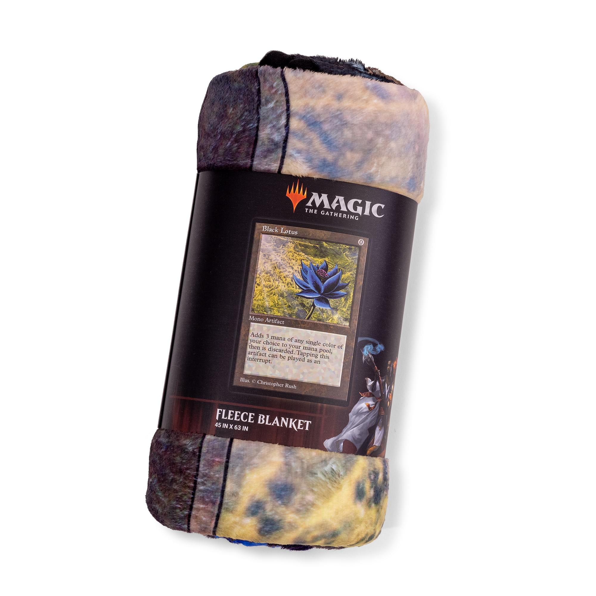 Magic: The Gathering Black Lotus Single-Sided Throw Blanket | 45 x 60 Inches
