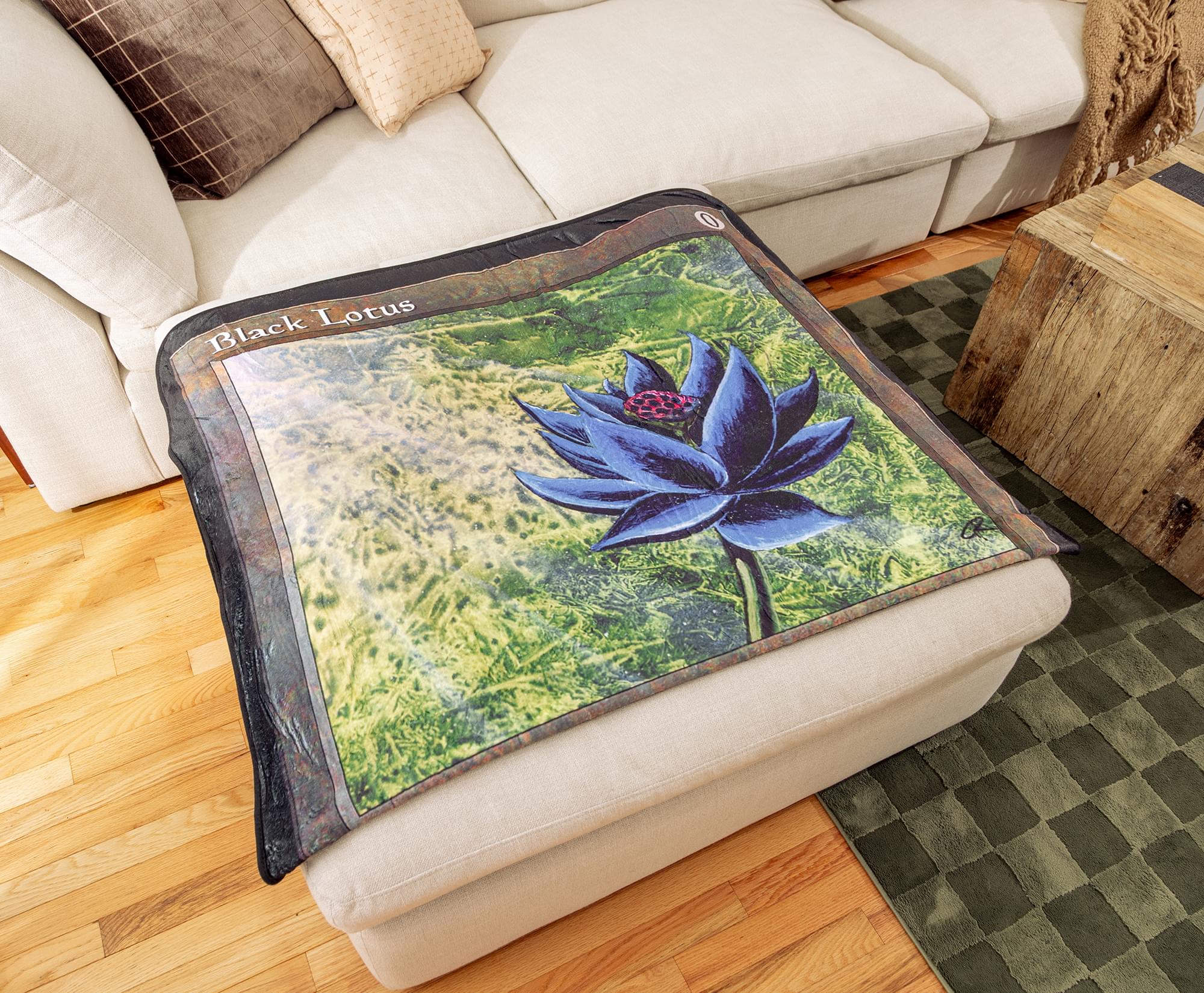 Magic: The Gathering Black Lotus Single-Sided Throw Blanket | 45 x 60 Inches