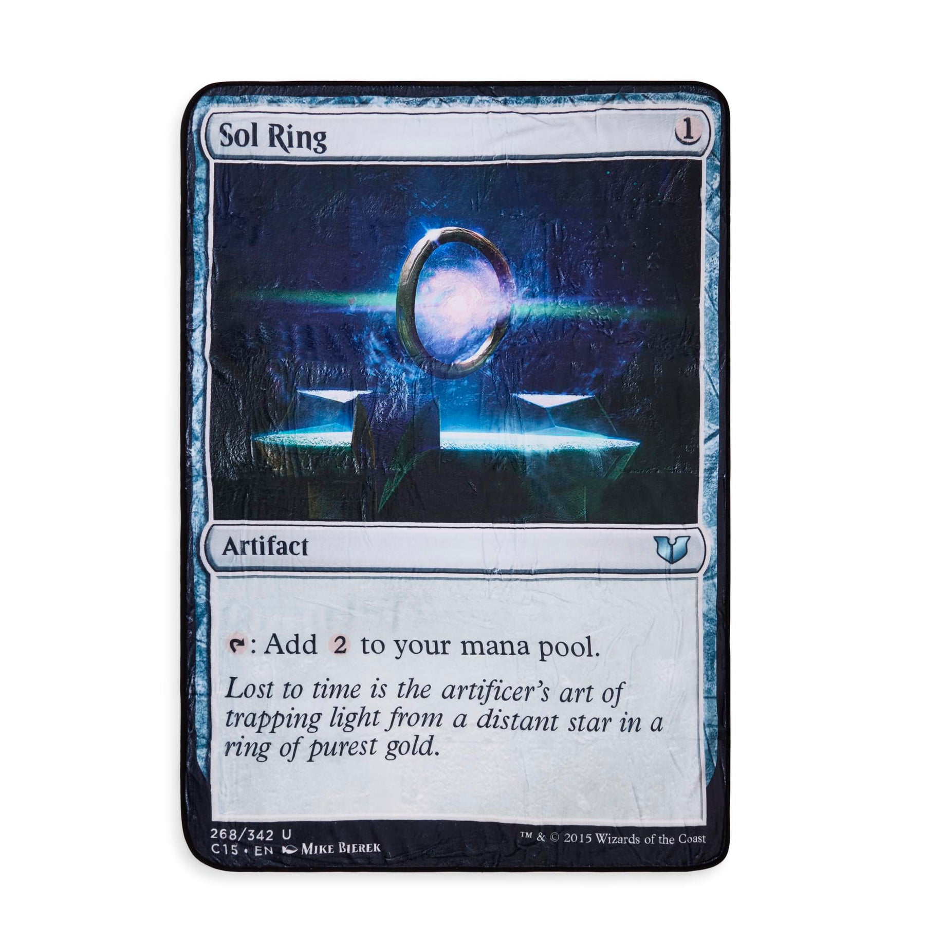 Magic: The Gathering Sol Ring Card Fleece Throw Blanket | 45 x 60 Inches