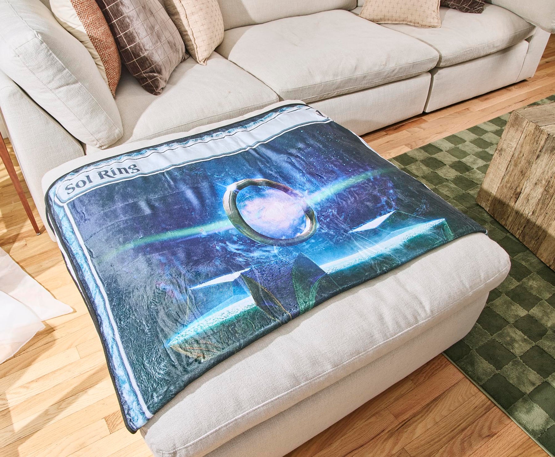Magic: The Gathering Sol Ring Card Fleece Throw Blanket | 45 x 60 Inches