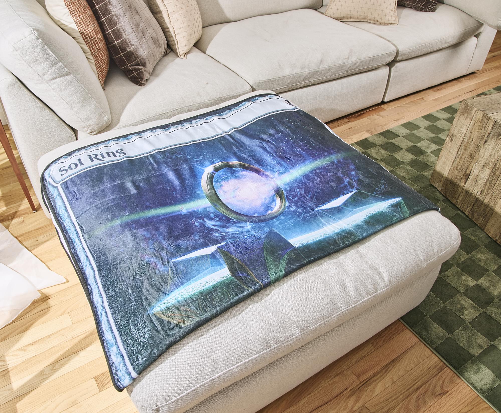 Magic: The Gathering Sol Ring Card Fleece Throw Blanket | 45 x 60 Inches