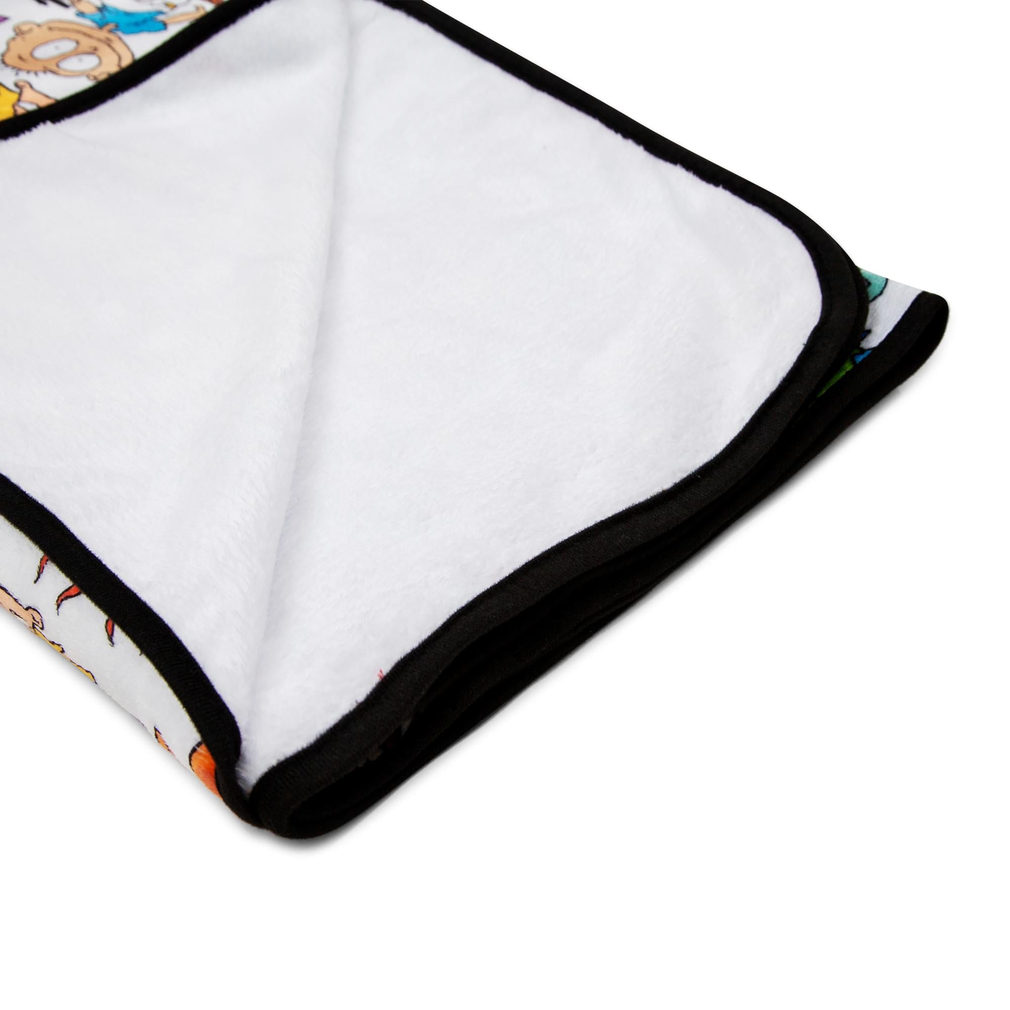 Nickelodeon Cartoon Collage Fleece Throw Blanket | 45 x 60 Inches