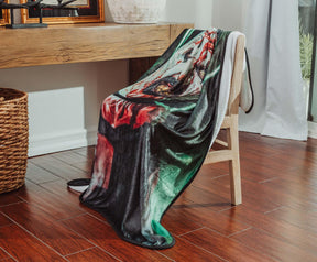 Terrifier 2 Art the Clown Fleece Throw Blanket | 45 x 60 Inches