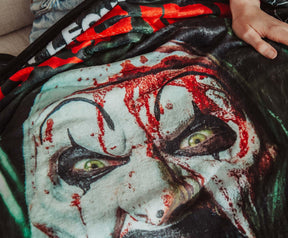 Terrifier 2 Art the Clown Fleece Throw Blanket | 45 x 60 Inches