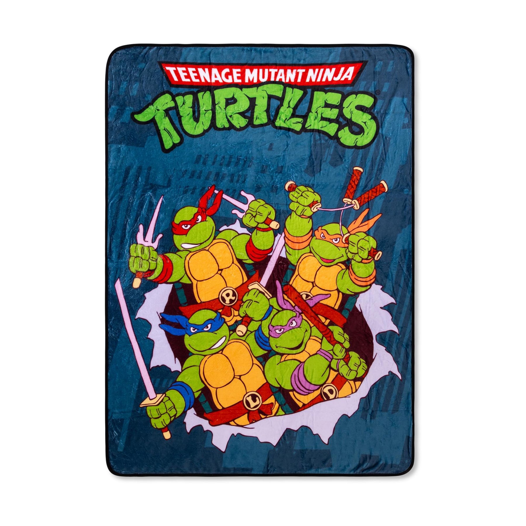 Teenage Mutant Ninja Turtles City Heroes 45 x 60 Inch Fleece Throw Blanket