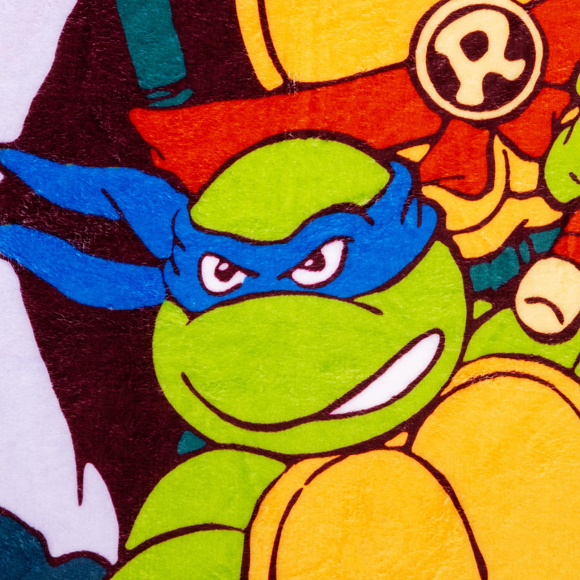 Teenage Mutant Ninja Turtles City Heroes 45 x 60 Inch Fleece Throw Blanket