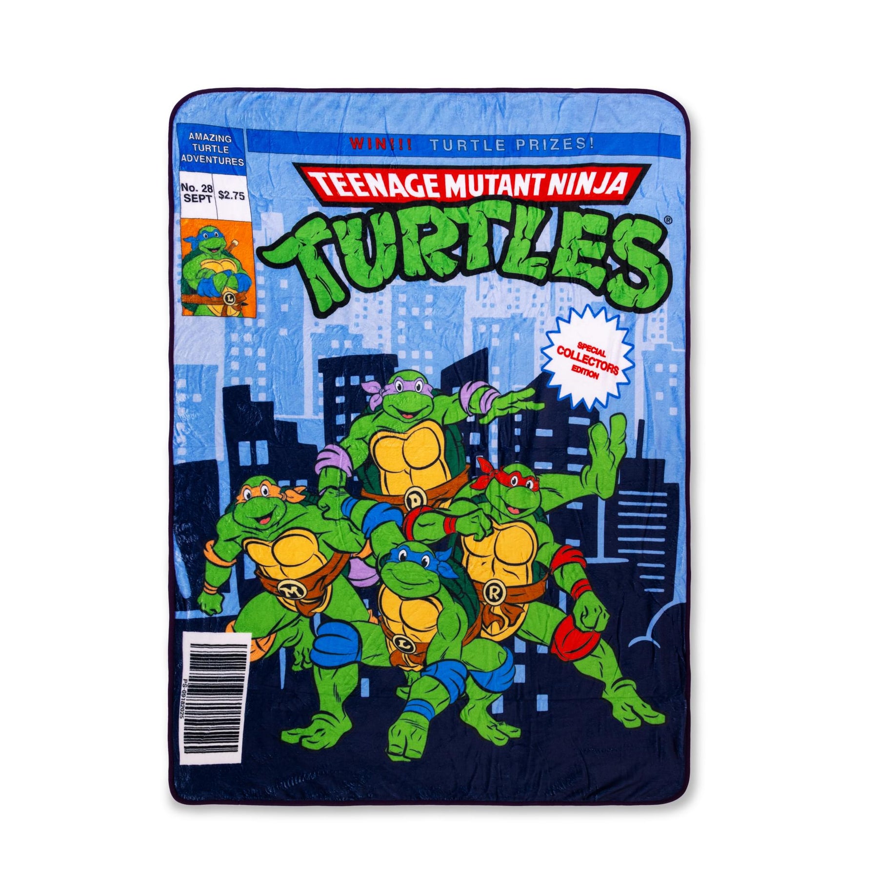 Teenage Mutant Ninja Turtles Comic Heroes 45 x 60 Inch Fleece Throw Blanket