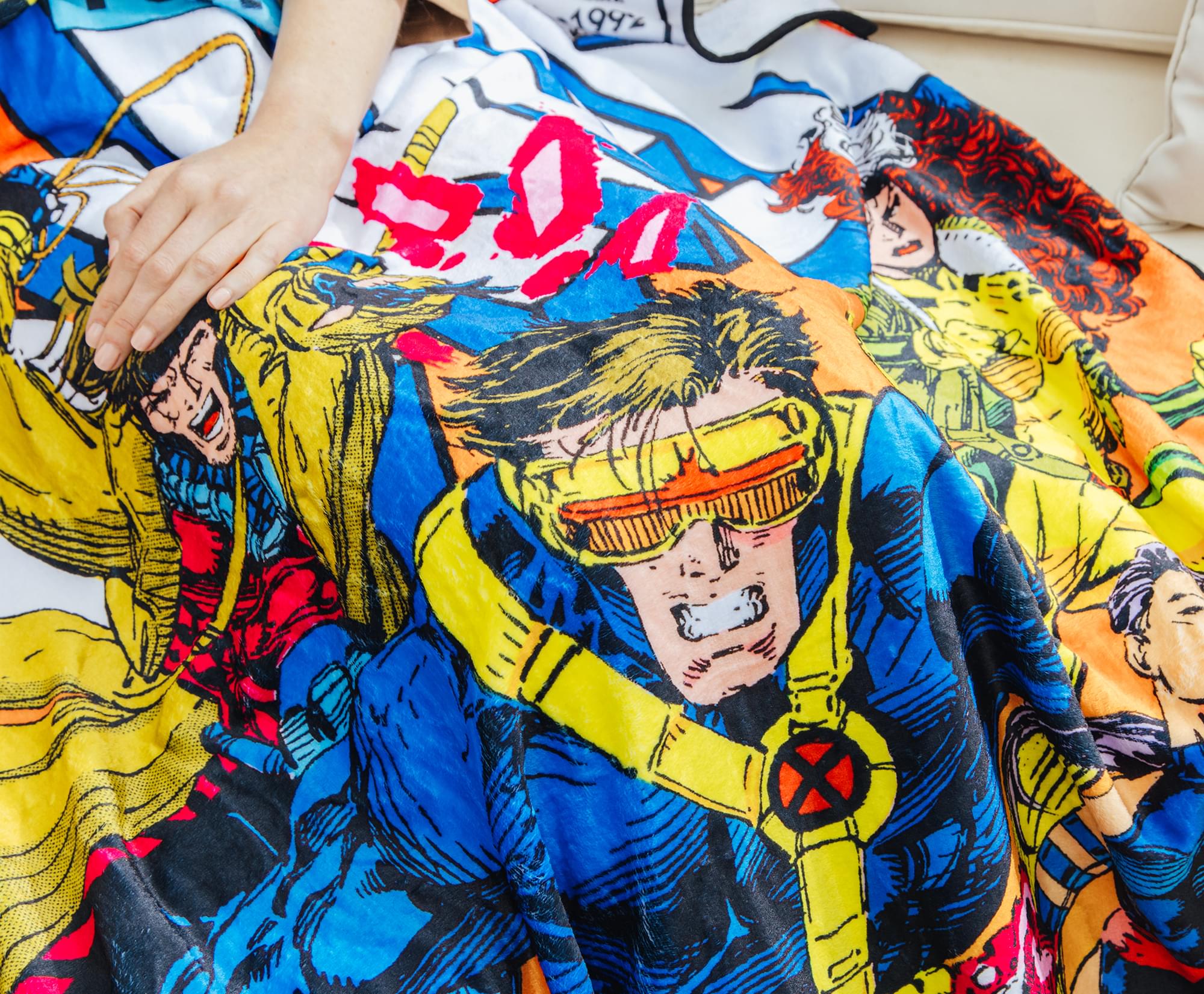Marvel Comics X-Men Comic Book Cover Fleece Throw Blanket | 45 x 60 Inches