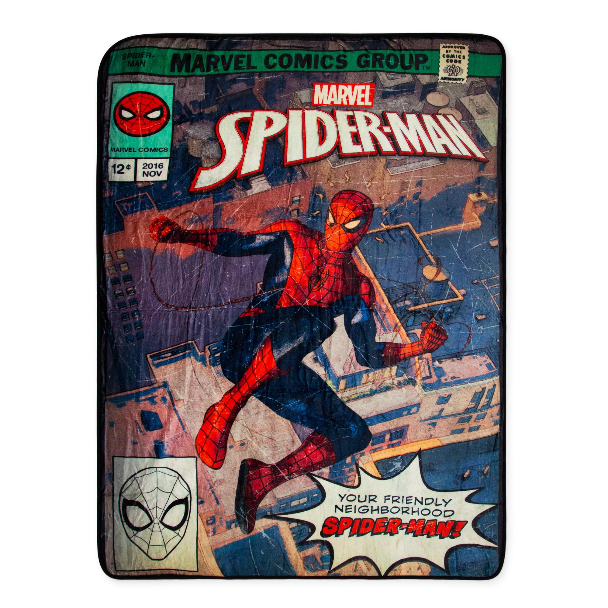 Marvel Spider-Man Comic 45 x 60 Inch Throw Blanket | Free Shipping