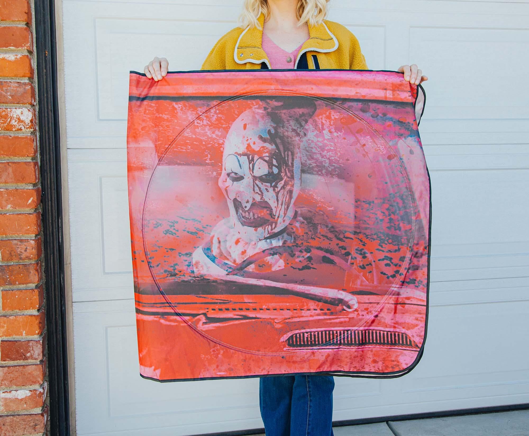 Terrifier 2 Art The Clown Sunshade For Car Windshield | 64 x 32 Inches