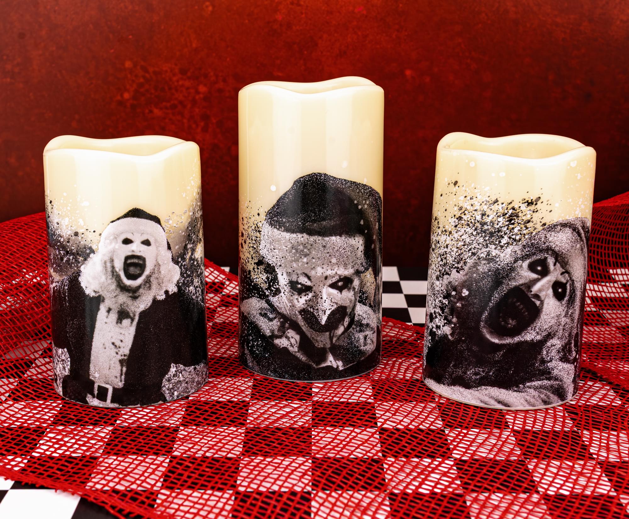 Terrifier 3-Piece LED Flameless Candle Set With Remote Control
