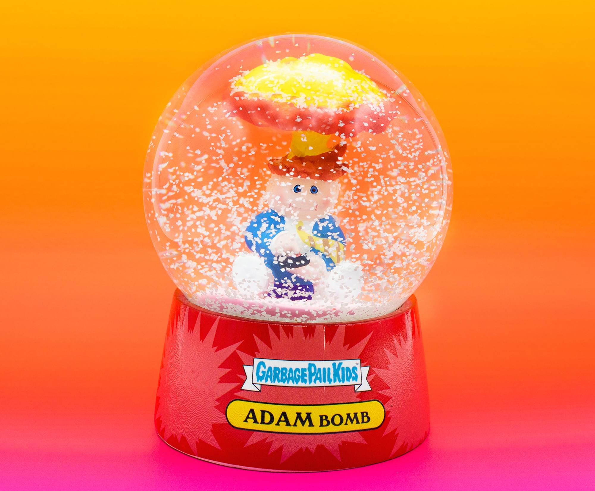 Garbage Pail Kids Adam Bomb Collectible Snow Globe | 4 Inches Tall