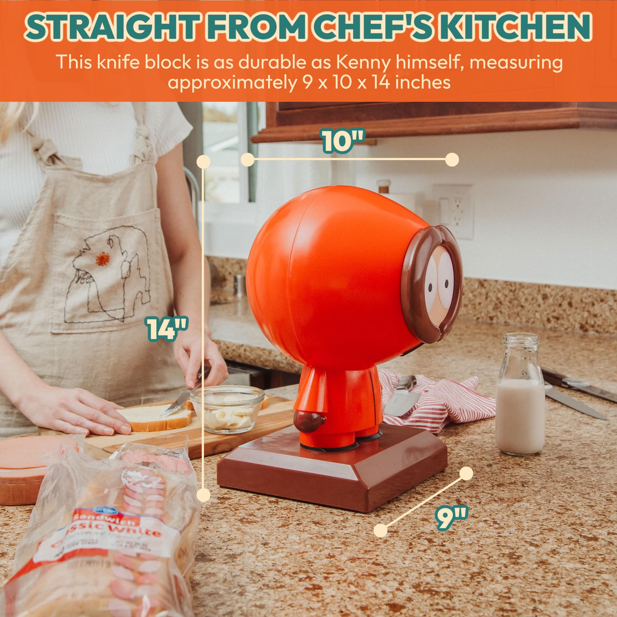 South Park Kenny 10-Slot Knife Block Holder