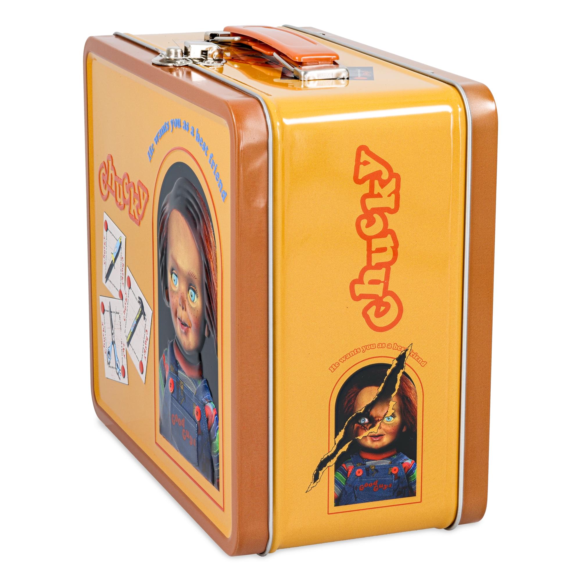 Child's Play Chucky Good Guys Metal Lunchbox | 7.75" x 6.75" x 4"
