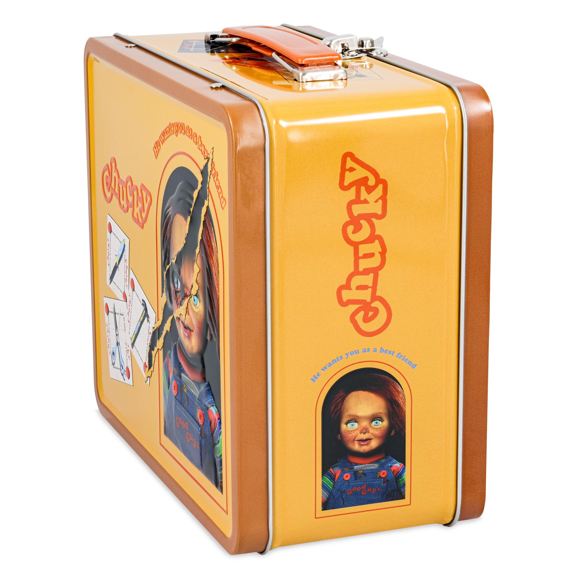 Child's Play Chucky Good Guys Metal Lunchbox | 7.75" x 6.75" x 4"