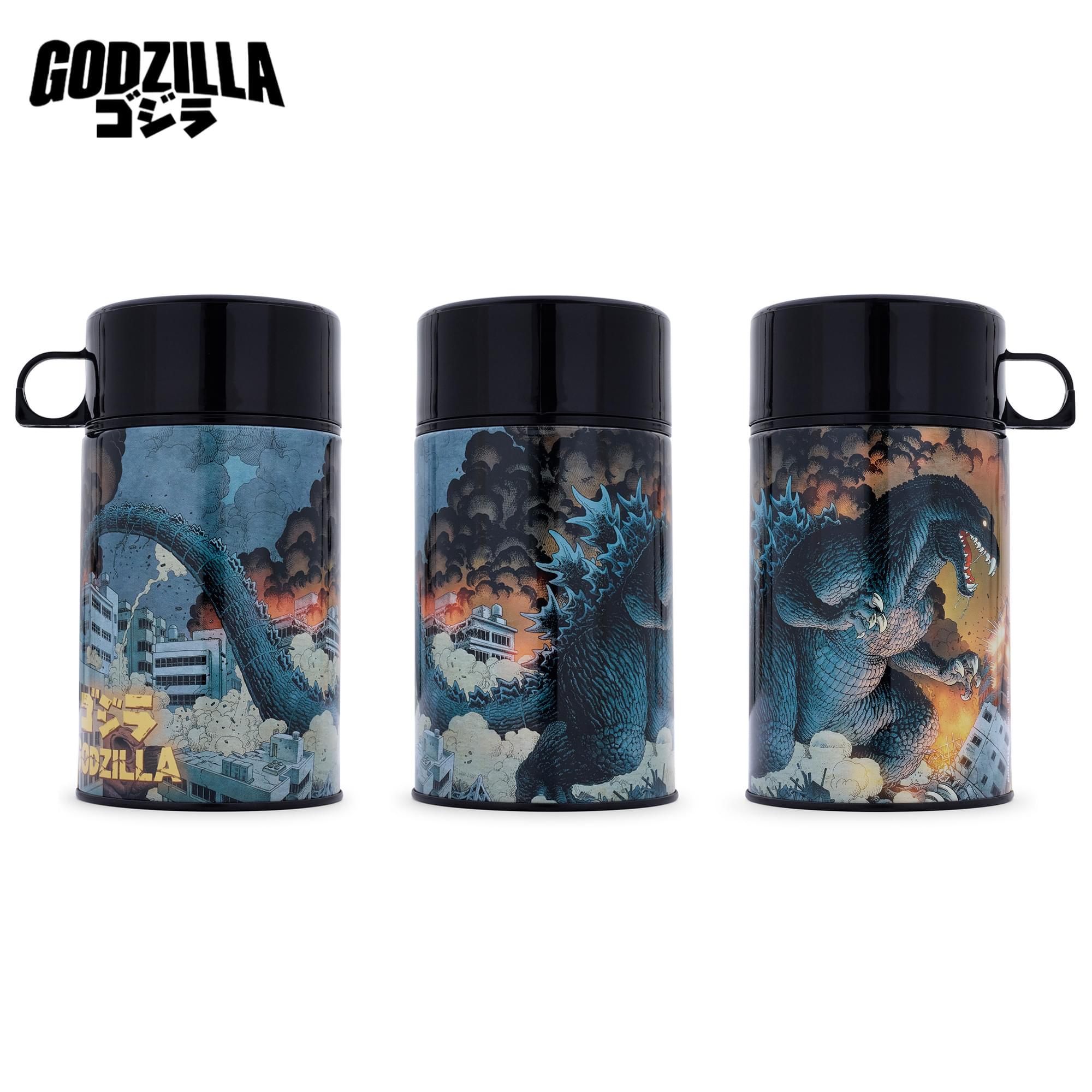 Godzilla Vs. Mechagodzilla Metal Tin Lunchbox With Beverage Container