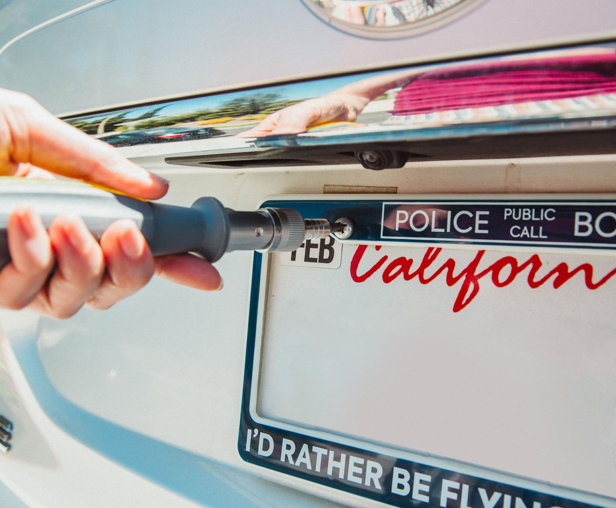 Doctor Who "I'd Rather Be Flying My TARDIS" Plastic License Plate Frame