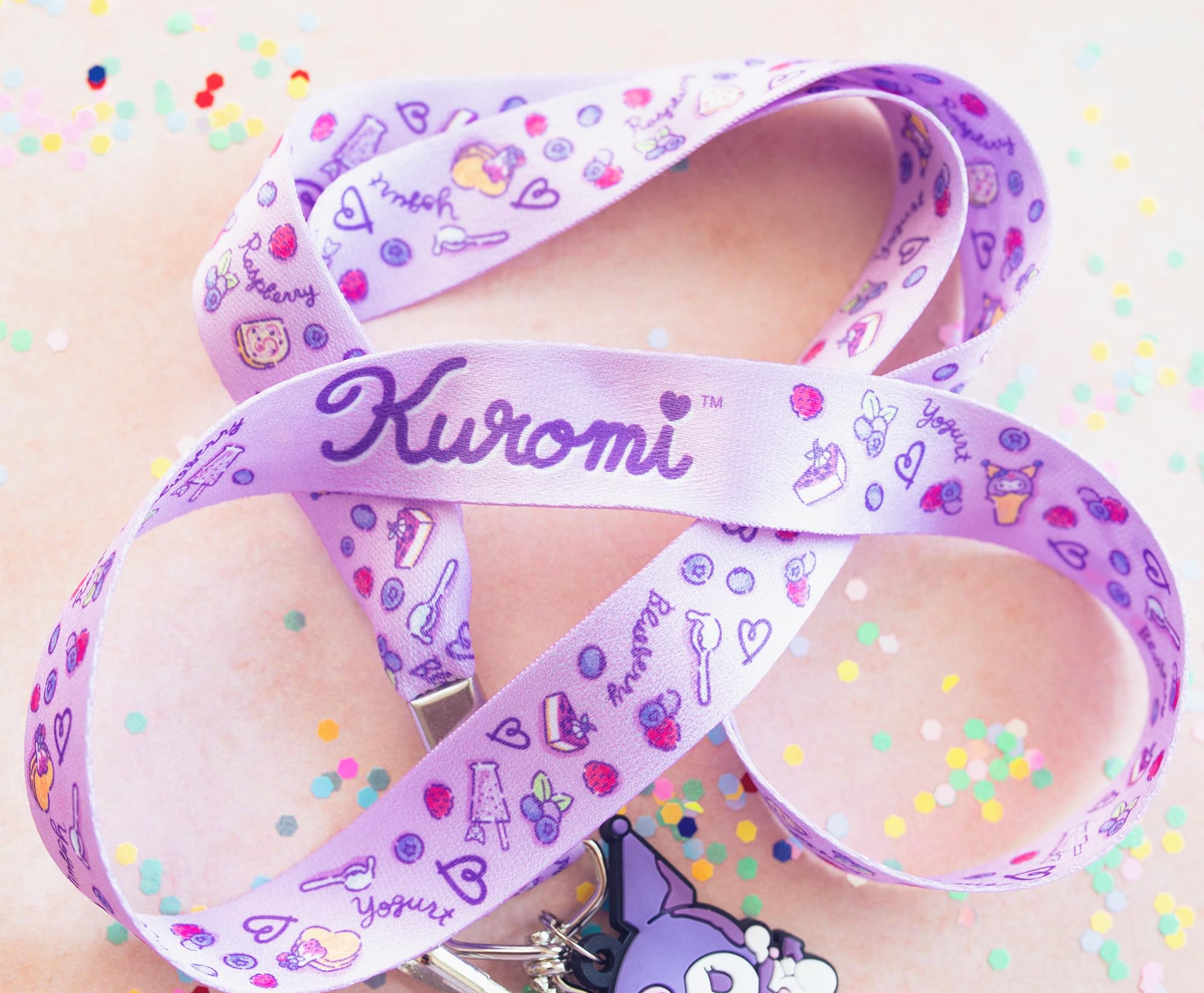 Sanrio My Melody And Kuromi Lanyards With ID Badge Holders and Charms | Set of 2