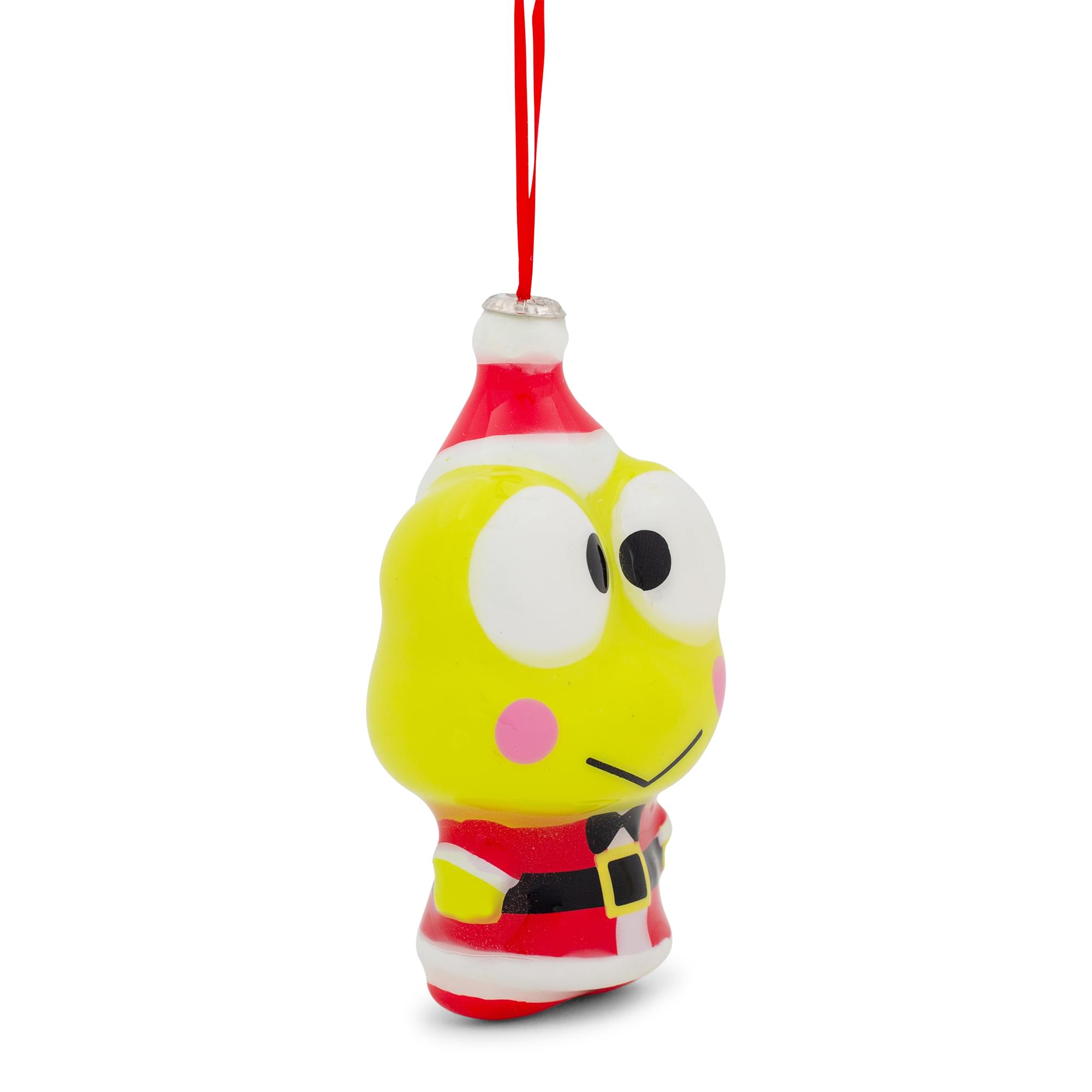 Sanrio Keroppi Santa 4-Inch Shatterproof Decoupage Ornament