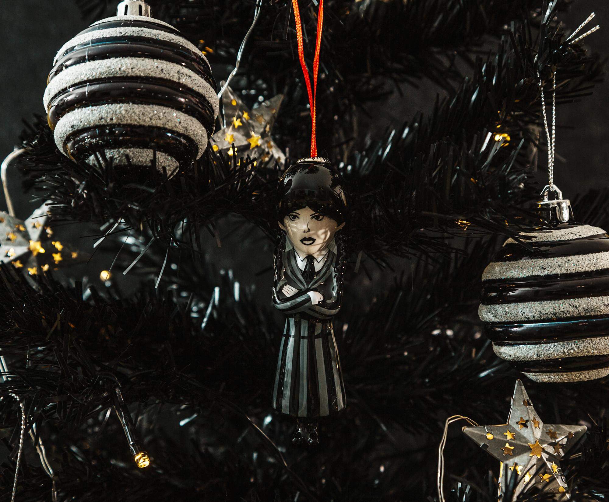 Addams Family Wednesday 4-Inch Shatterproof Decoupage Ornament