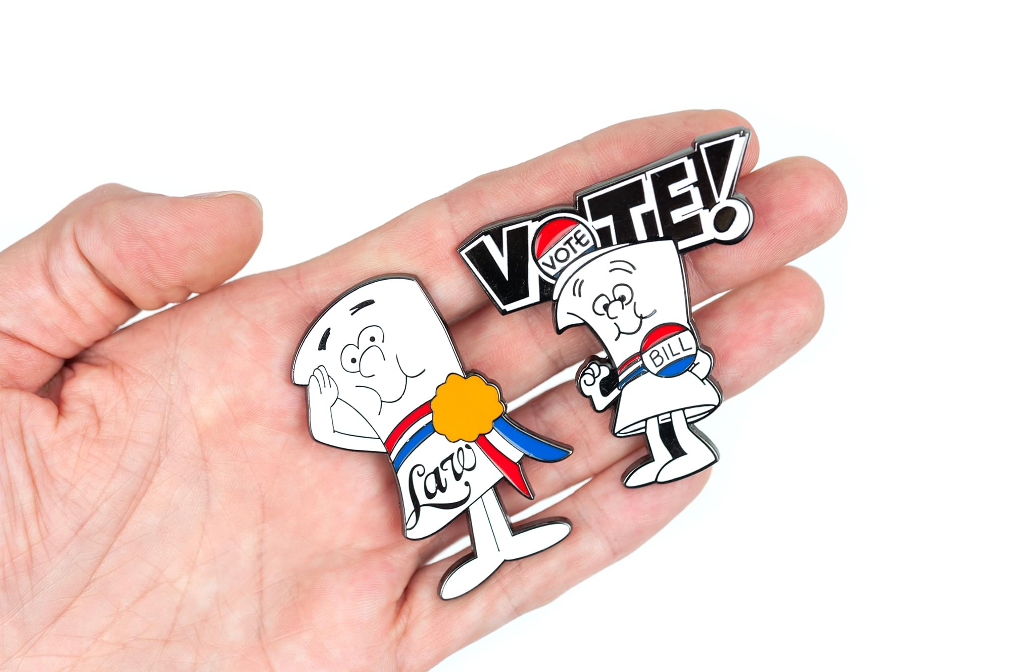 Schoolhouse Rock! I'm Just A Bill And Law Pin Set | 2 Inches | Toynk Exclusive