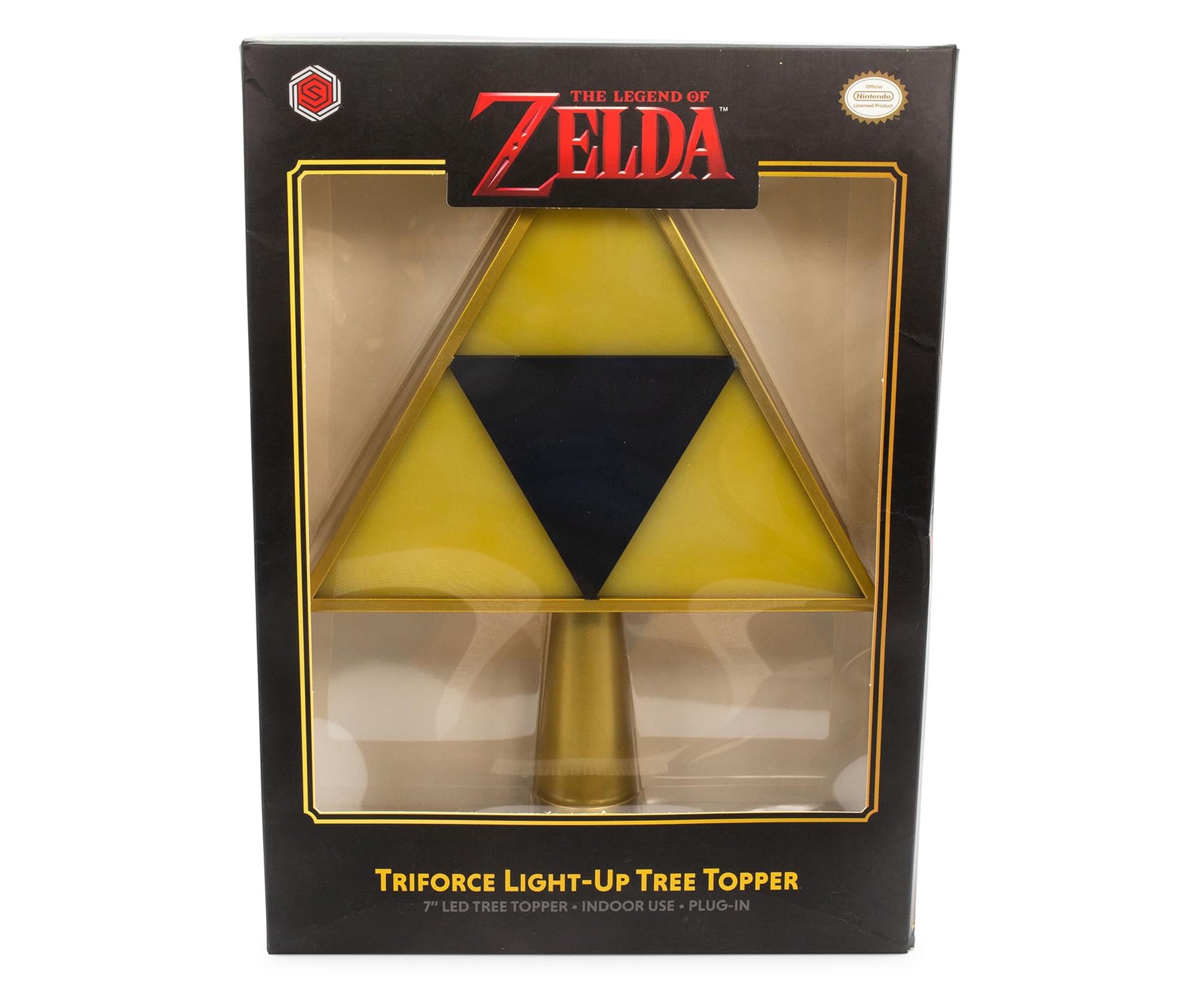 The Legend of Zelda 7-Inch Triforce Light-Up Holiday Tree Topper Decoration