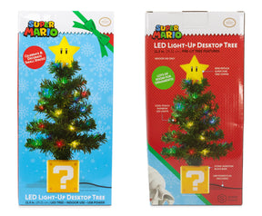 Super Mario Bros. Super Star LED USB-Powered Light-Up Desktop Holiday Tree