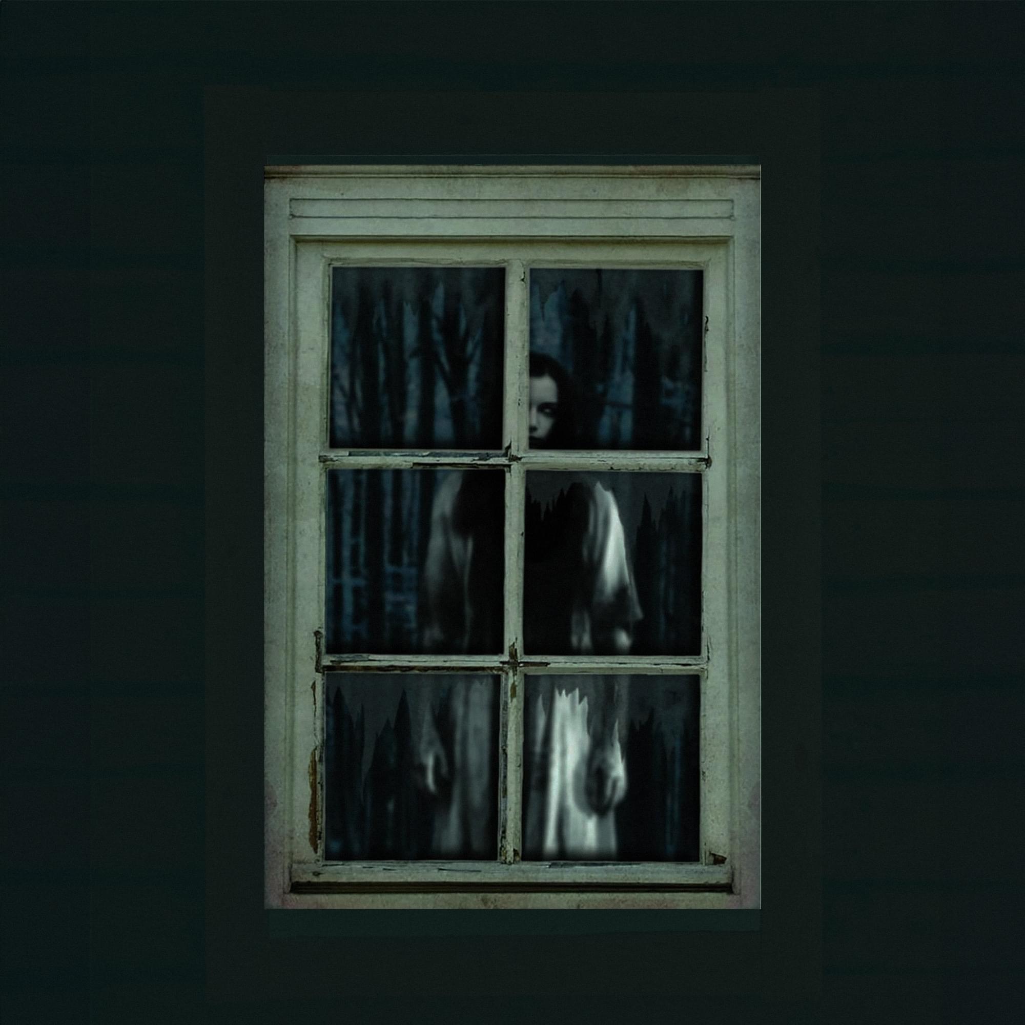 Woman in Window 47 Inch Halloween Window Decor