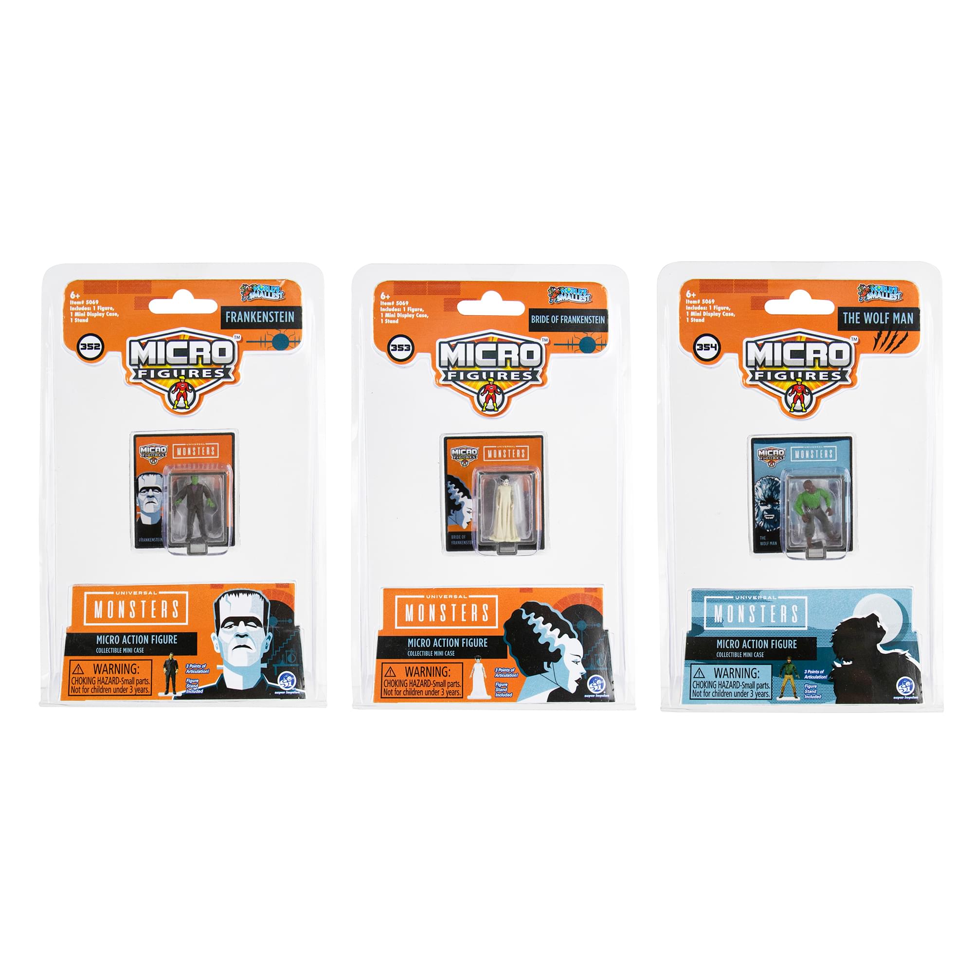 Worlds Smallest Universal Monsters Micro Figure | One Random