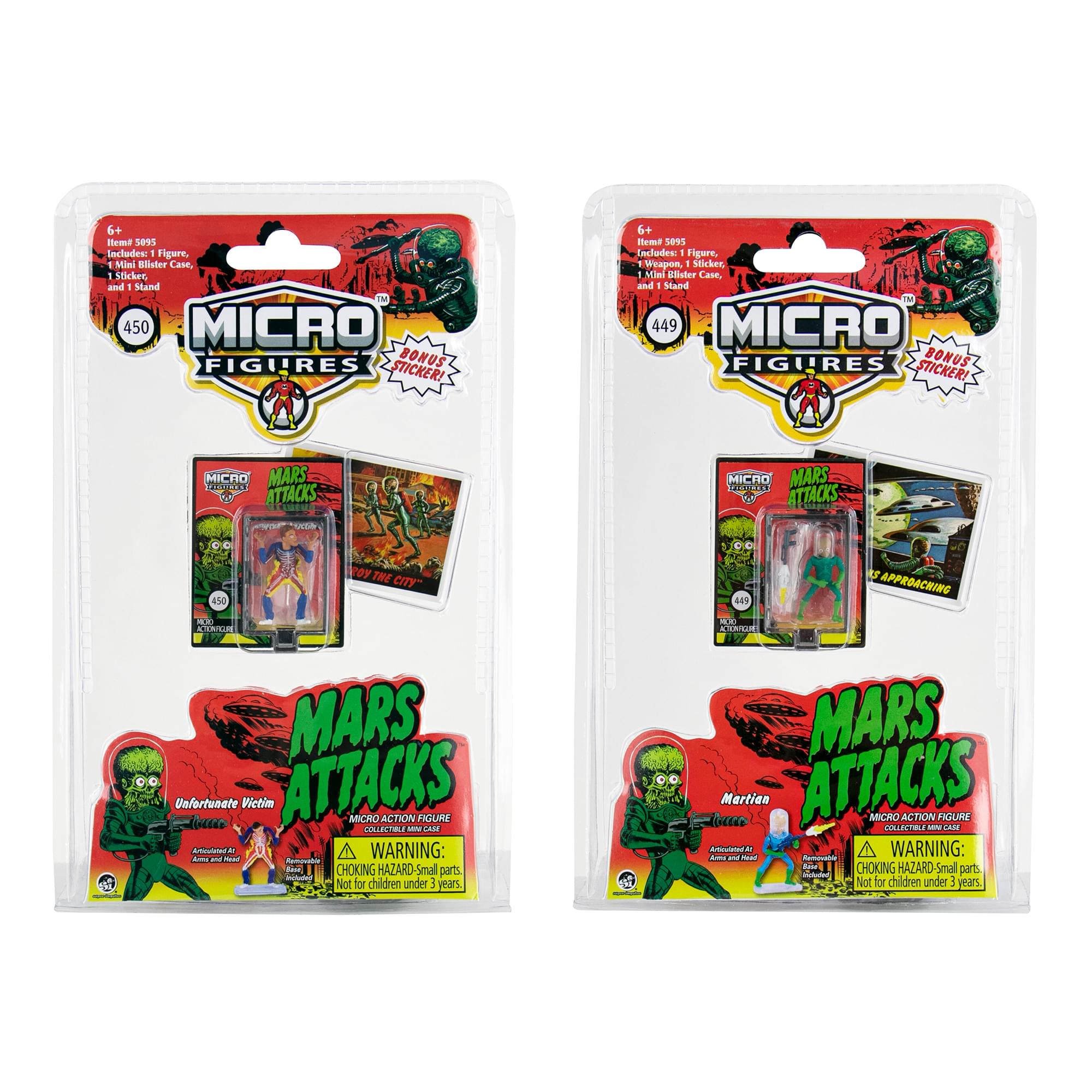 Worlds Smallest Mars Attacks Micro Figure | One Random