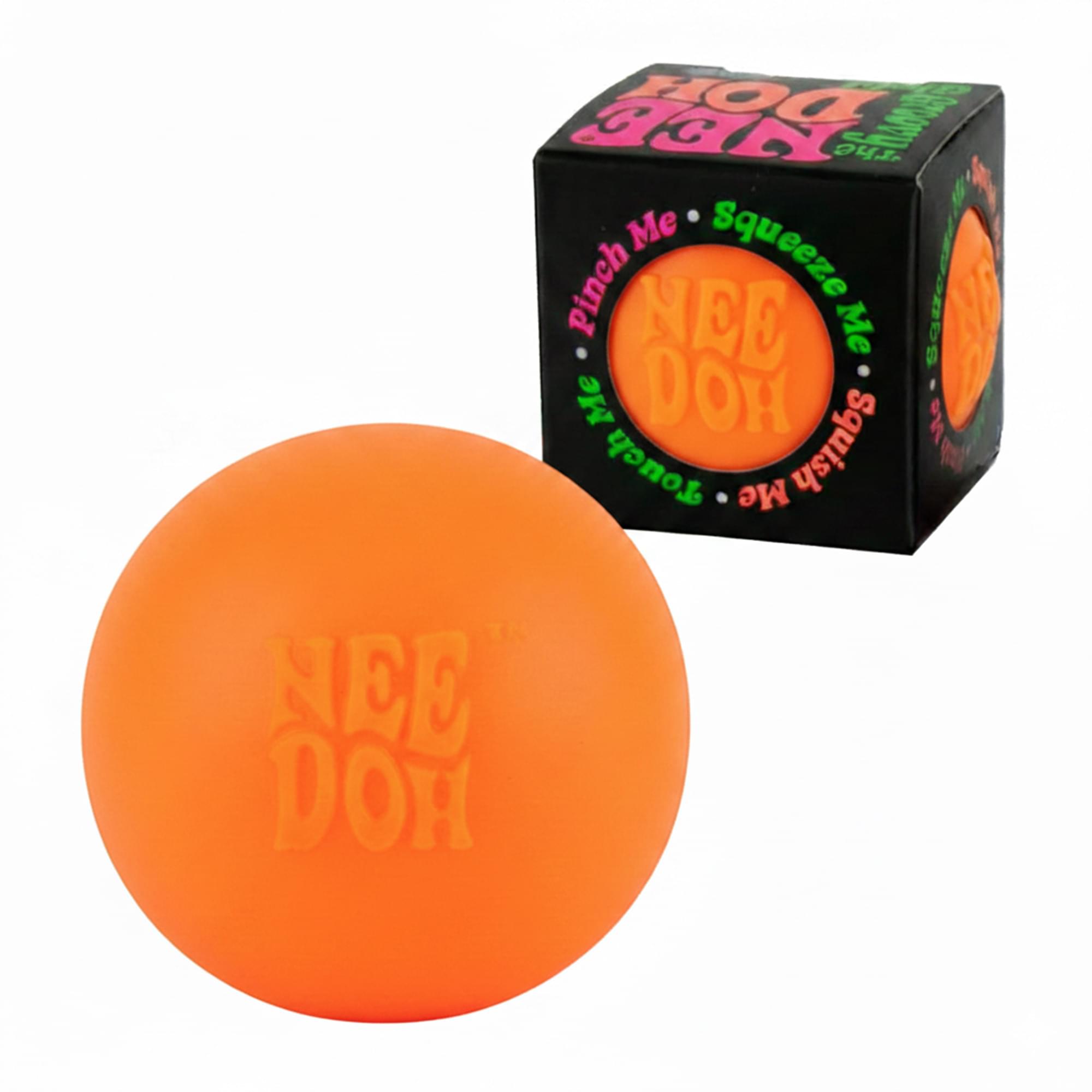 World's Smallest Nee-Doh Orange 1.5-Inch Squishy Stress Reliever