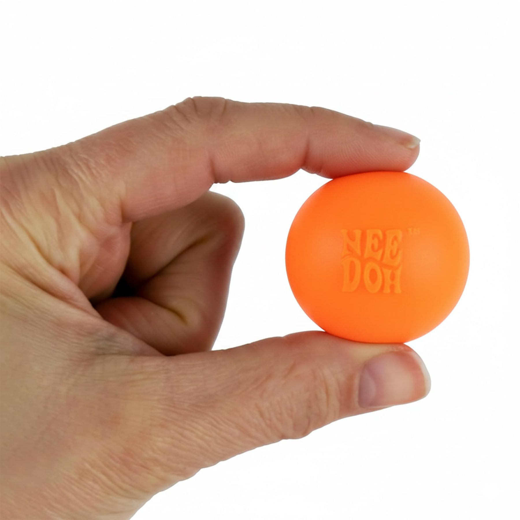 World's Smallest Nee-Doh Orange 1.5-Inch Squishy Stress Reliever
