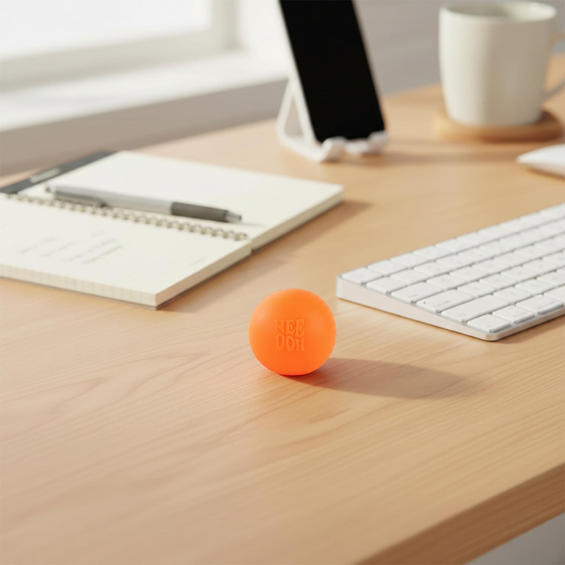 World's Smallest Nee-Doh Orange 1.5-Inch Squishy Stress Reliever