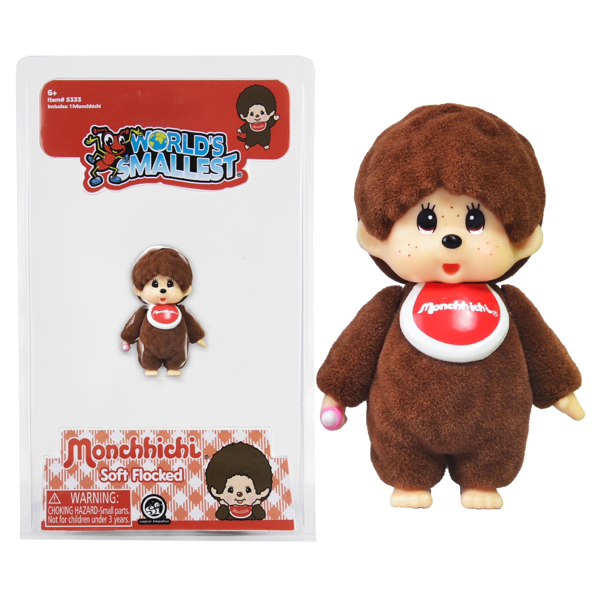 World's Smallest Monchhichi Plush | Brown