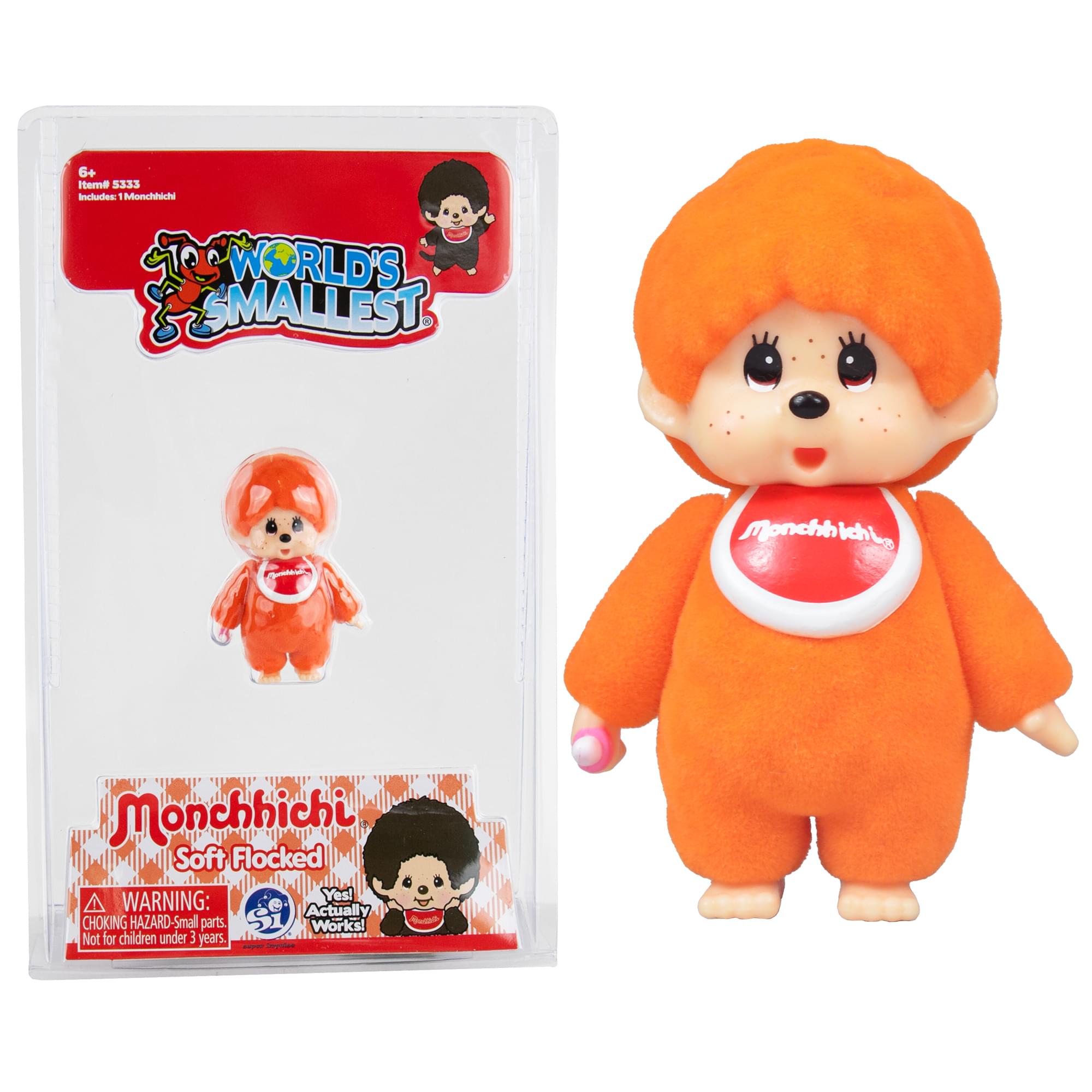 World's Smallest Monchhichi Plush | Orange