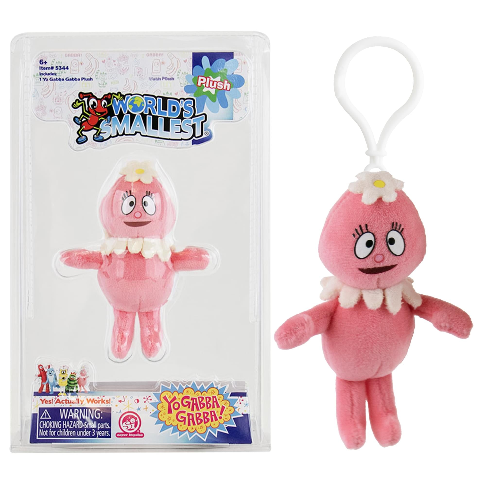World's Smallest Yo Gabba Gabba Plush Backpack Clip | Foofa