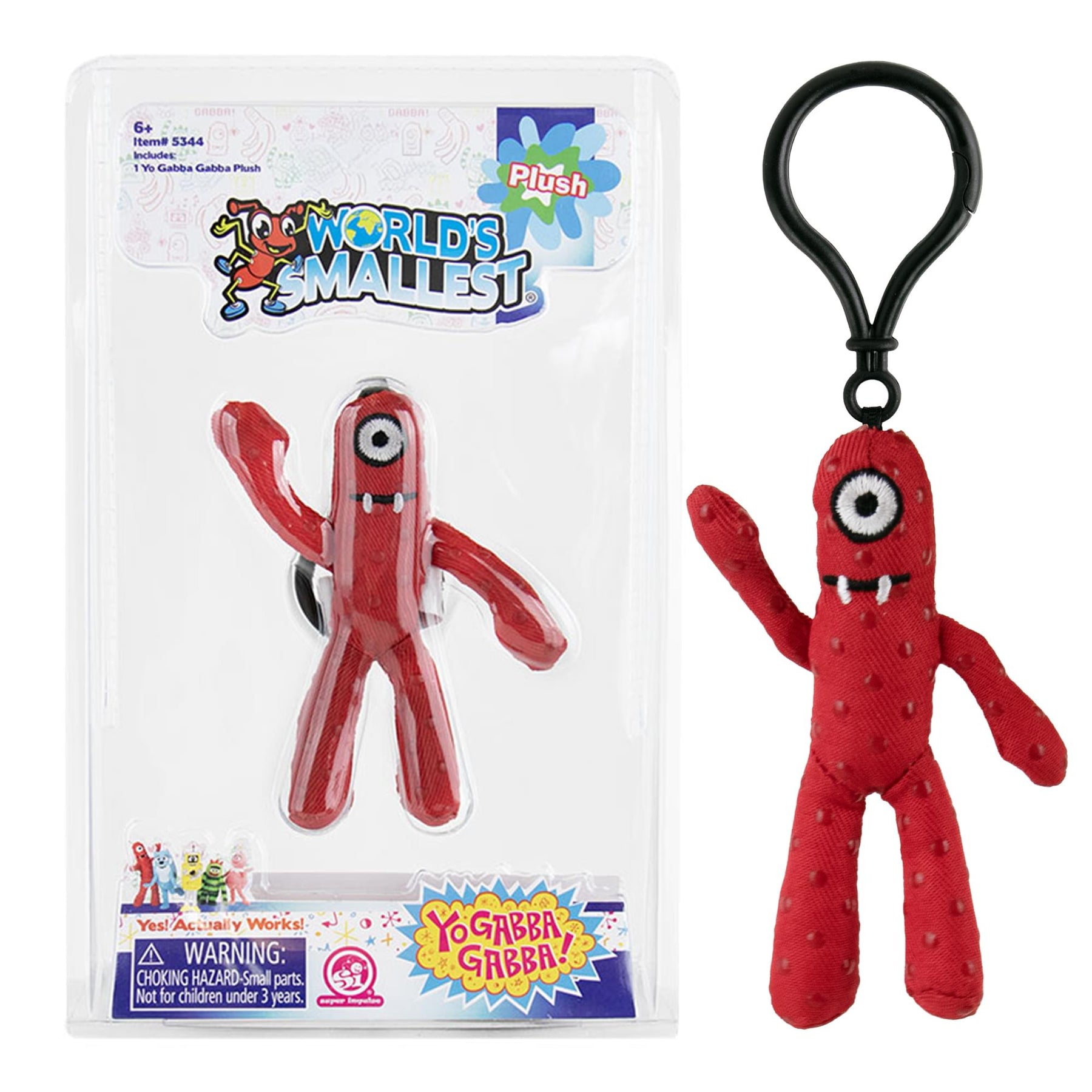 World's Smallest Yo Gabba Gabba Plush Backpack Clip | Muno
