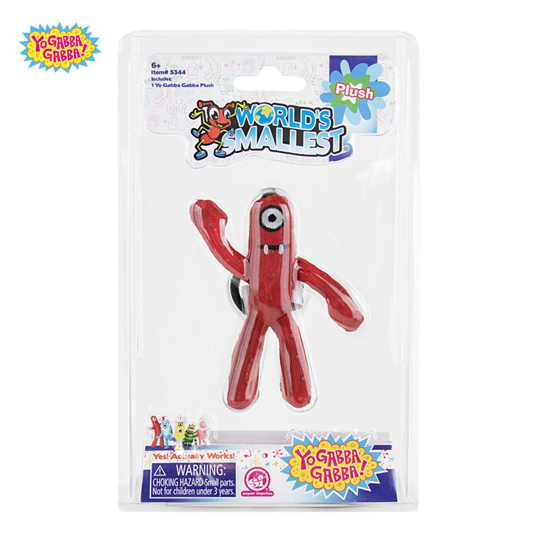 World's Smallest Yo Gabba Gabba Plush Backpack Clip | Muno