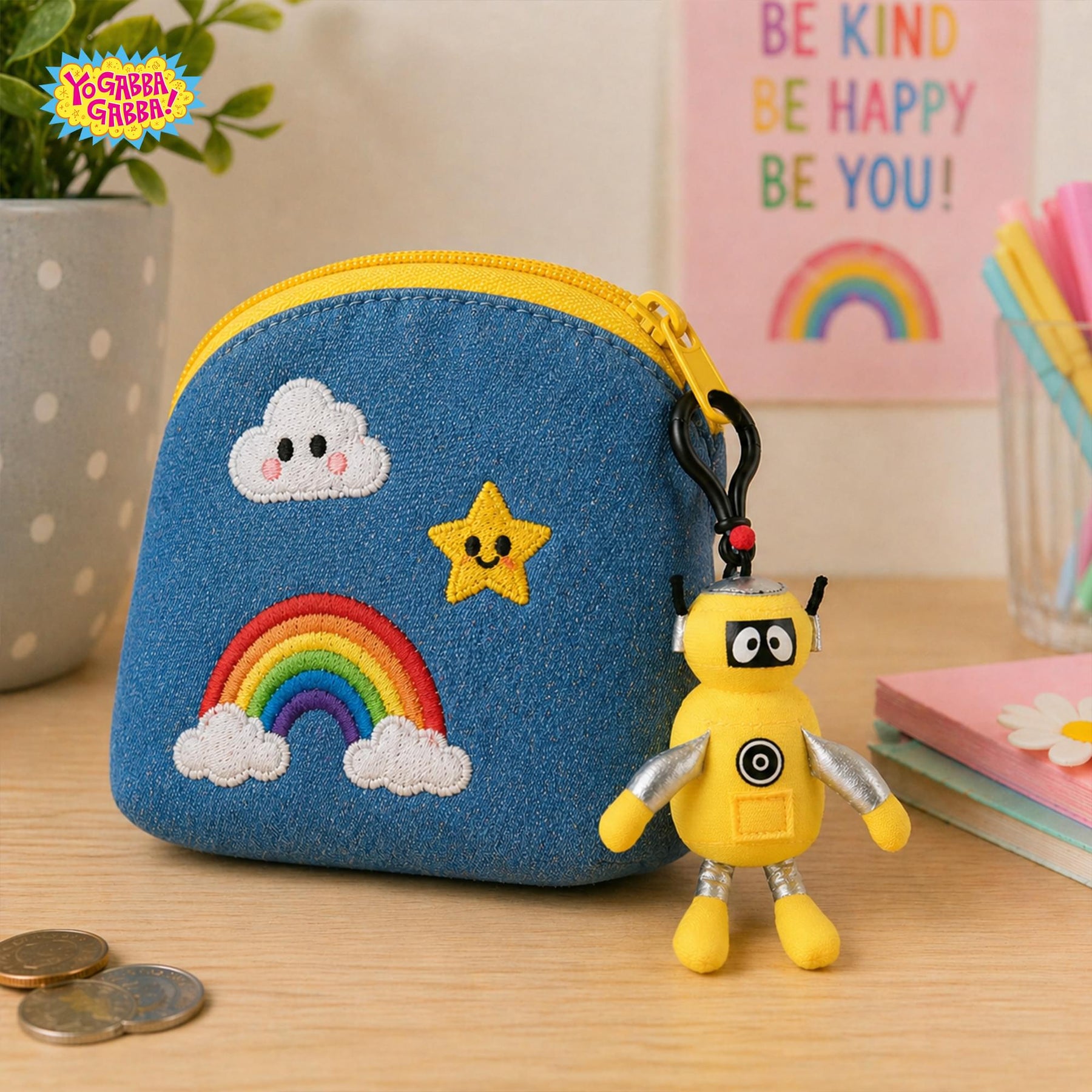 World's Smallest Yo Gabba Gabba Plush Backpack Clip | Plex