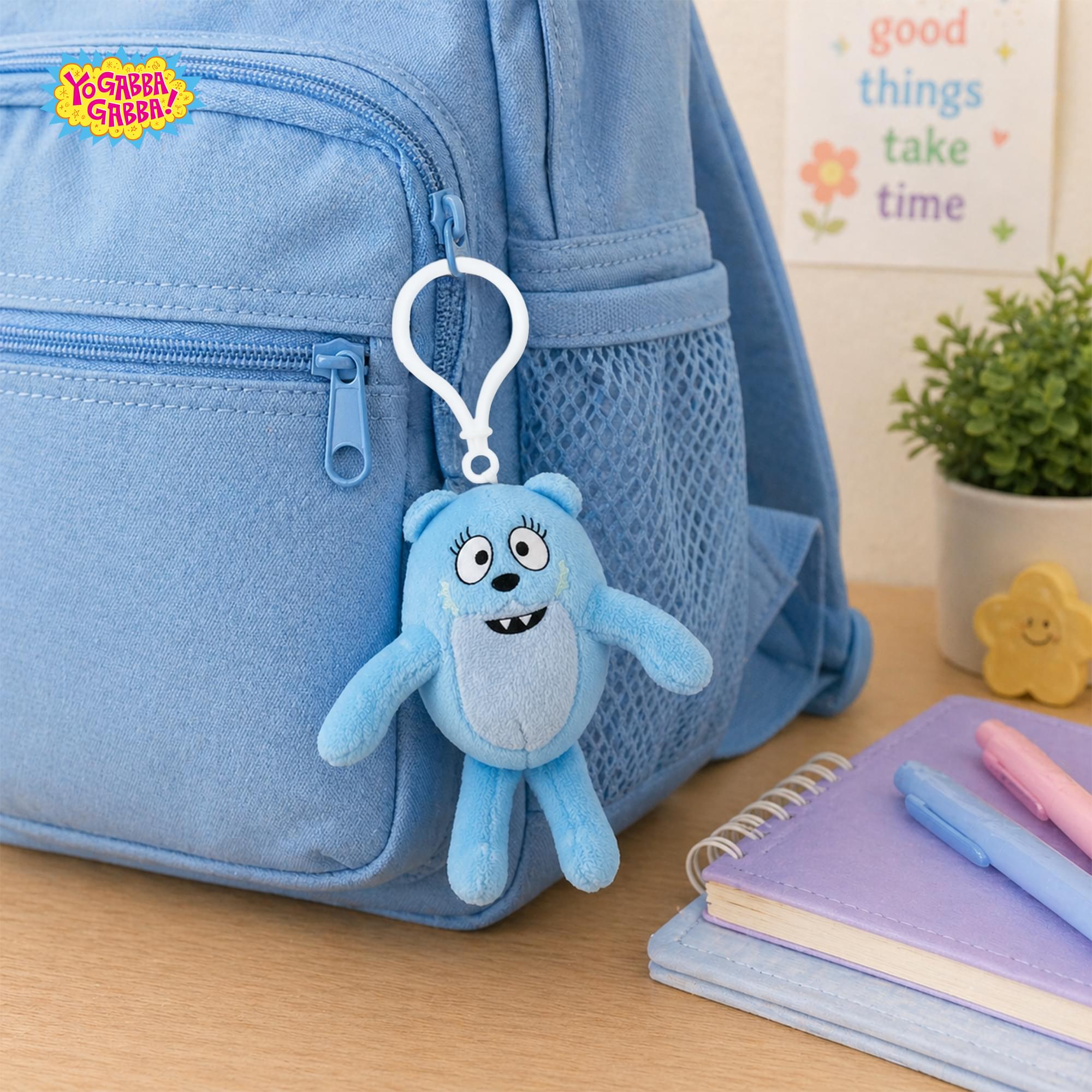 World's Smallest Yo Gabba Gabba Plush Backpack Clip | Toodee