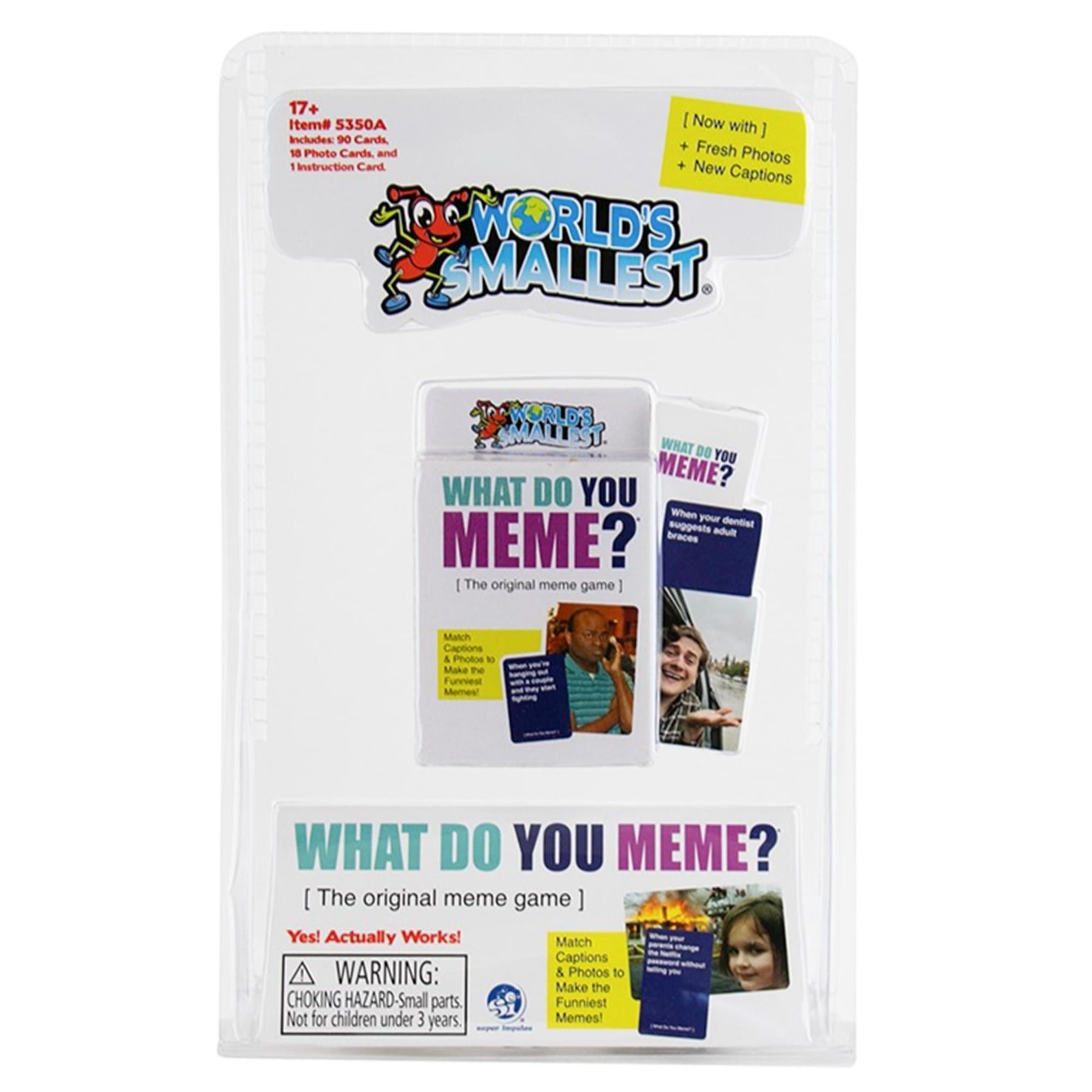 World's Smallest What Do You Meme? Mini Party Card Game (Adult Version)