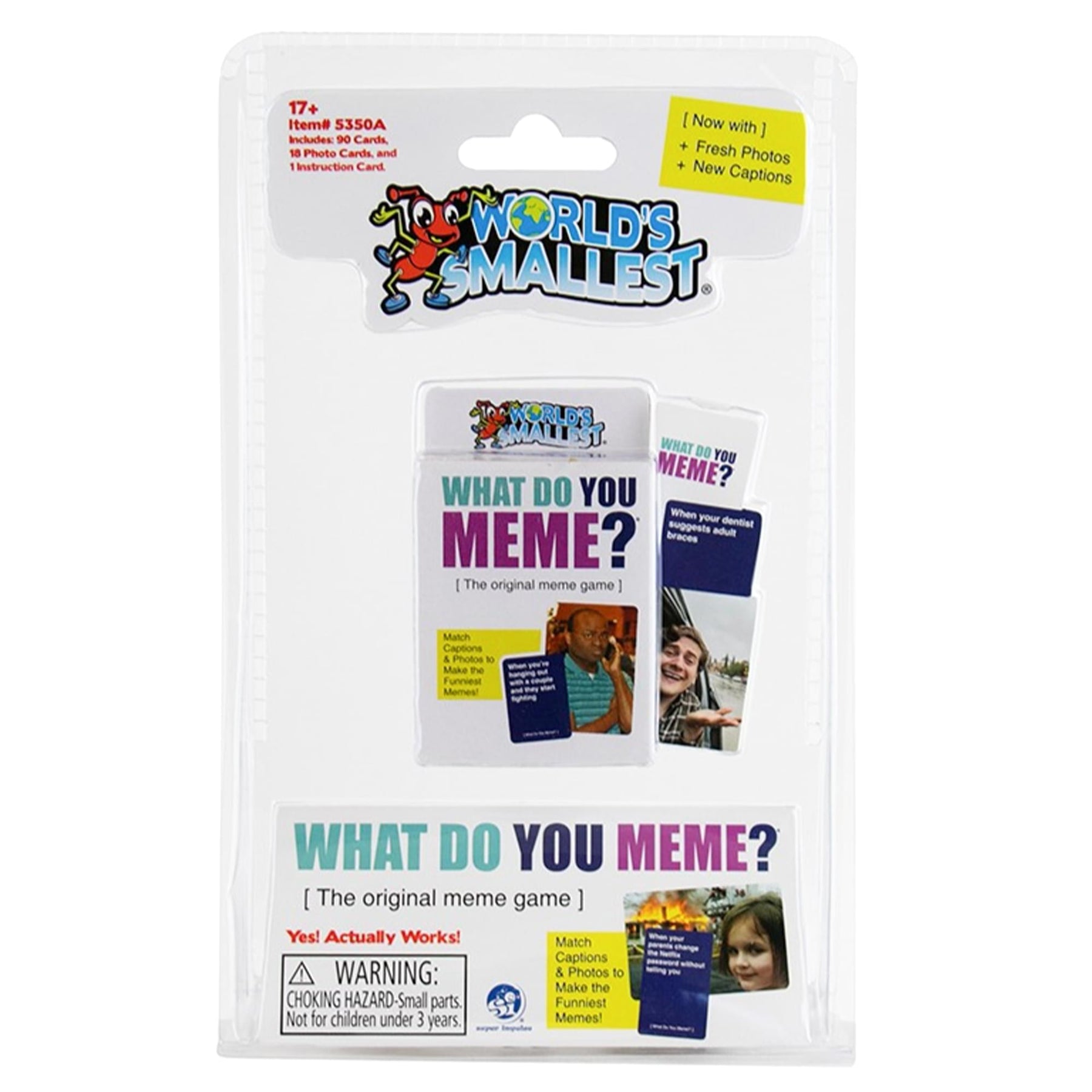 World's Smallest What Do You Meme? Mini Party Card Game (Adult Version)