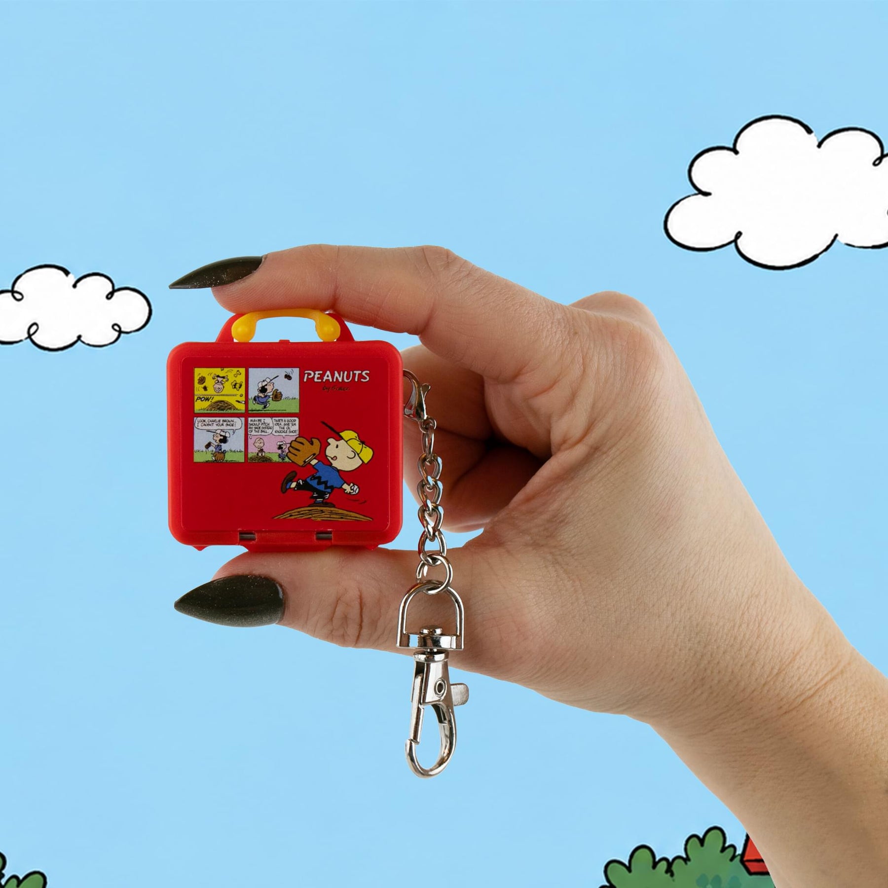 World's Smallest Peanuts Mini Lunchbox Keychain With Accessories