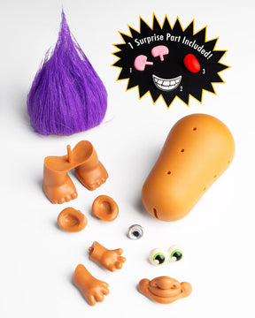 Trolls 4 Inch Poptater Figure | Purple Good Luck Troll