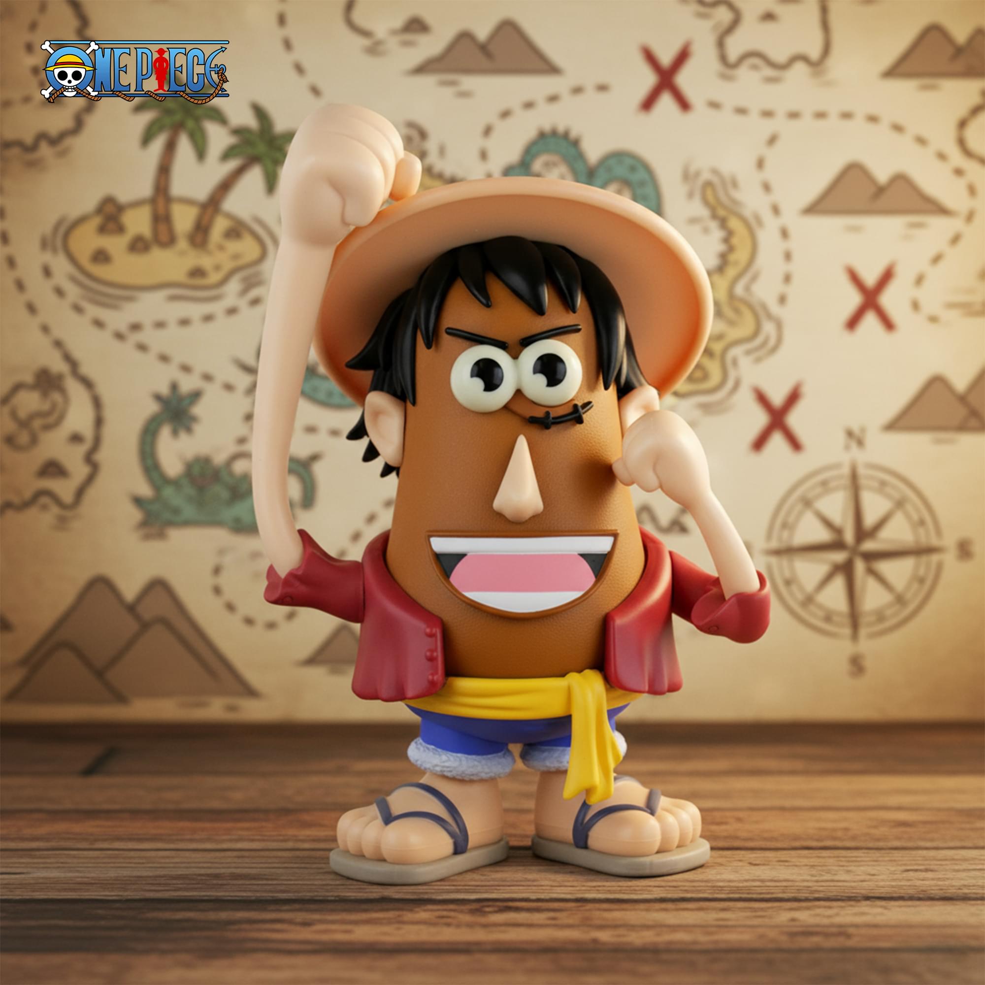 One Piece Luffy 4 Inch Poptater