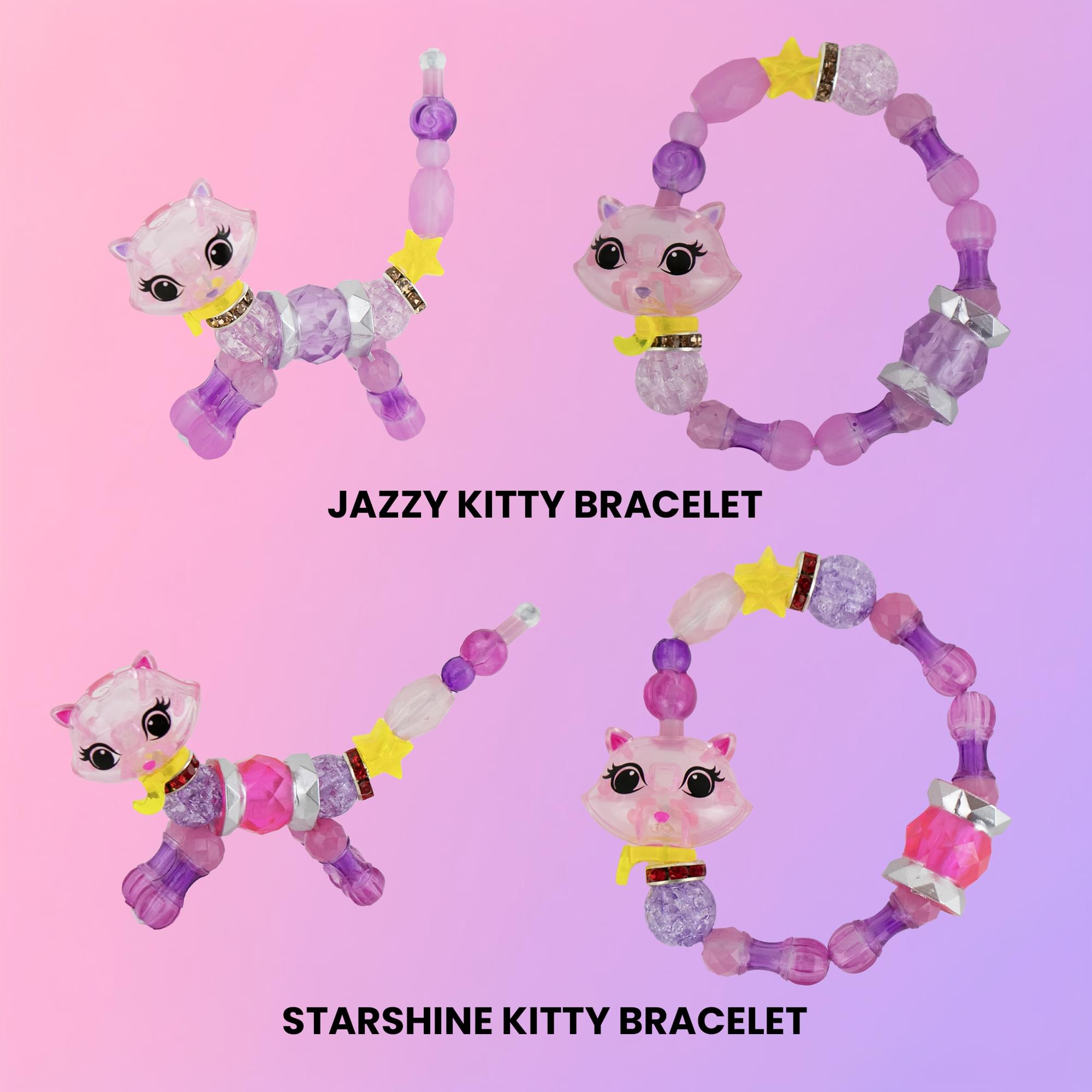 Twisty Petz Kitty Family Pack | 2 Bracelets & 4 Rings