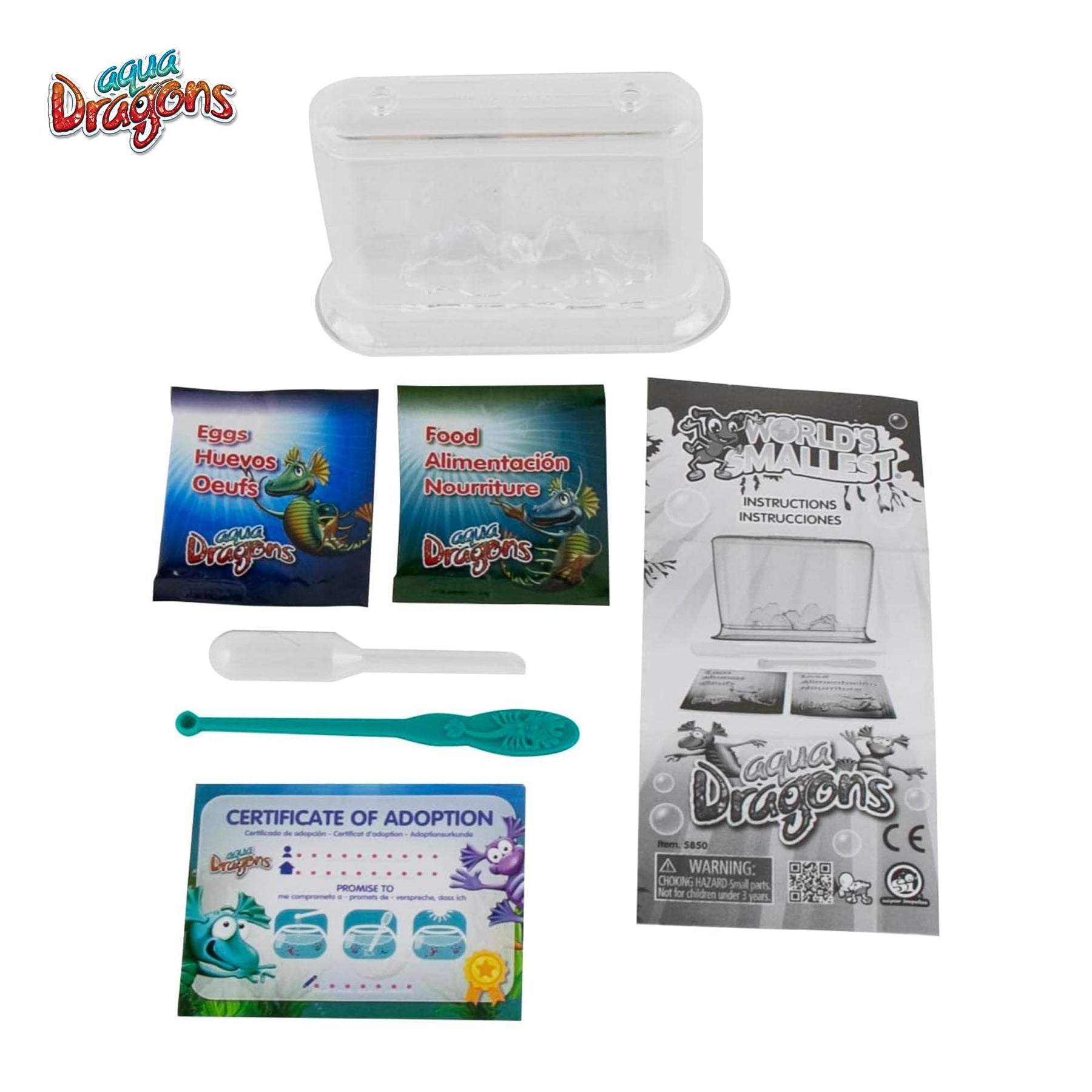 World's Smallest Aqua Dragons, Hatch & Grow Miniature Science Kit