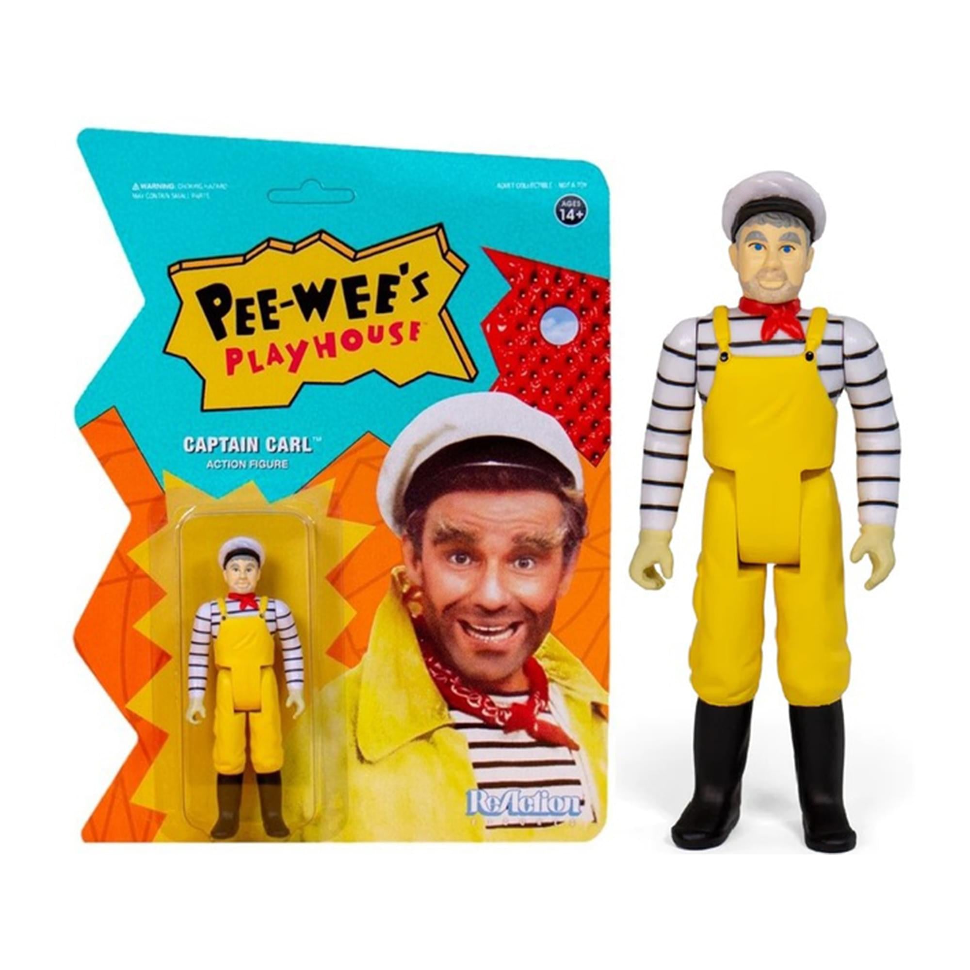 Pee-Wee's Playhouse 3.75 Inch ReAction Figure | Captain Carl